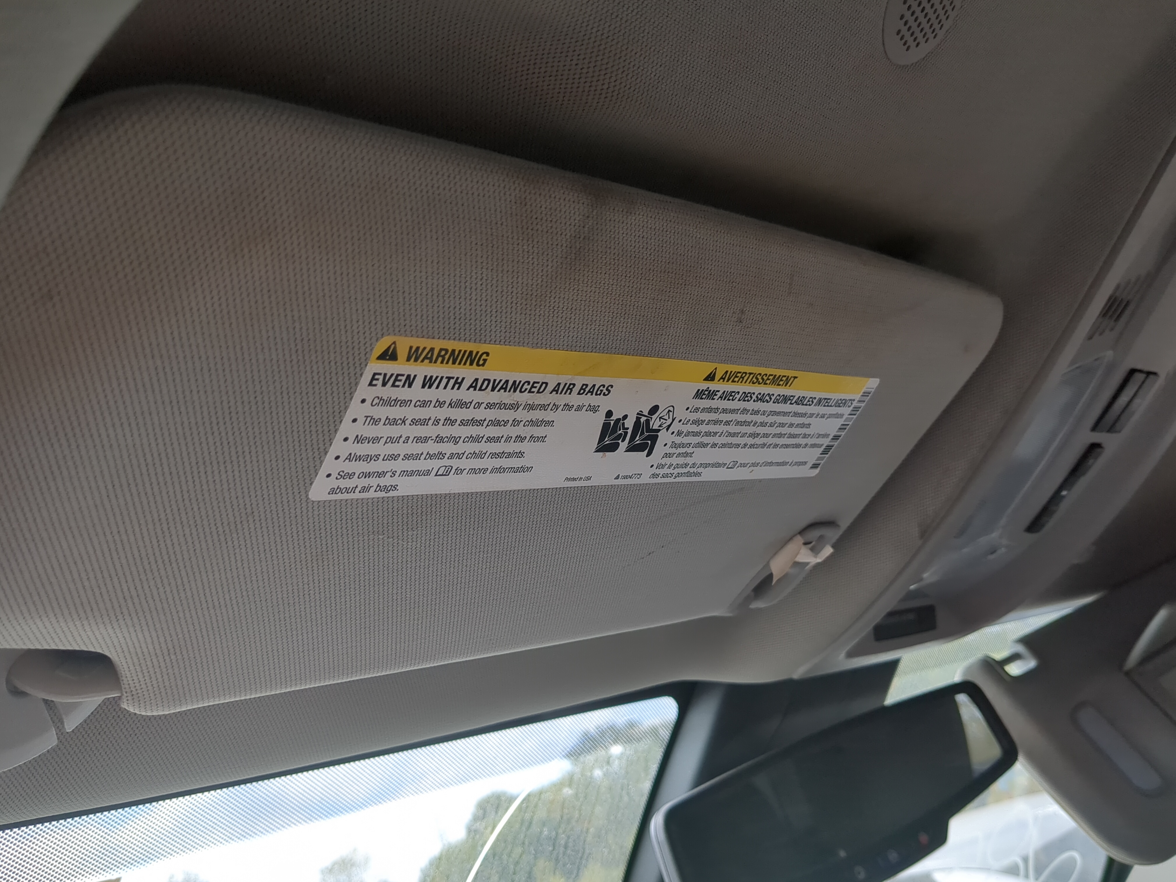 2010-2017 Gmc Terrain Driver Sun Visor Mirror Left Sunvisor 835955 - Oemusedautoparts1.com