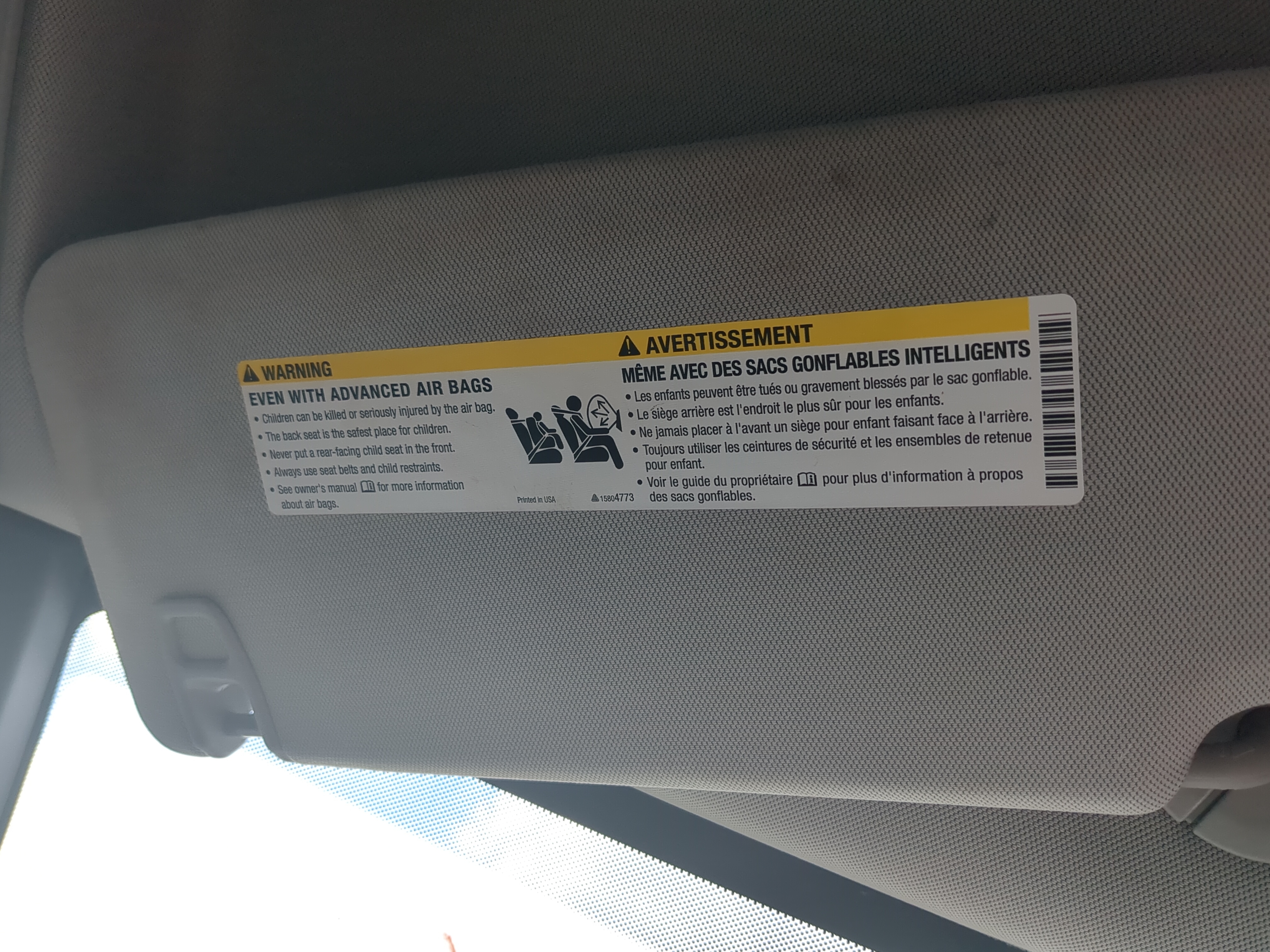 2010-2017 Gmc Terrain Passenger Sun Visor Mirror Right Sunvisor 835956 - Oemusedautoparts1.com