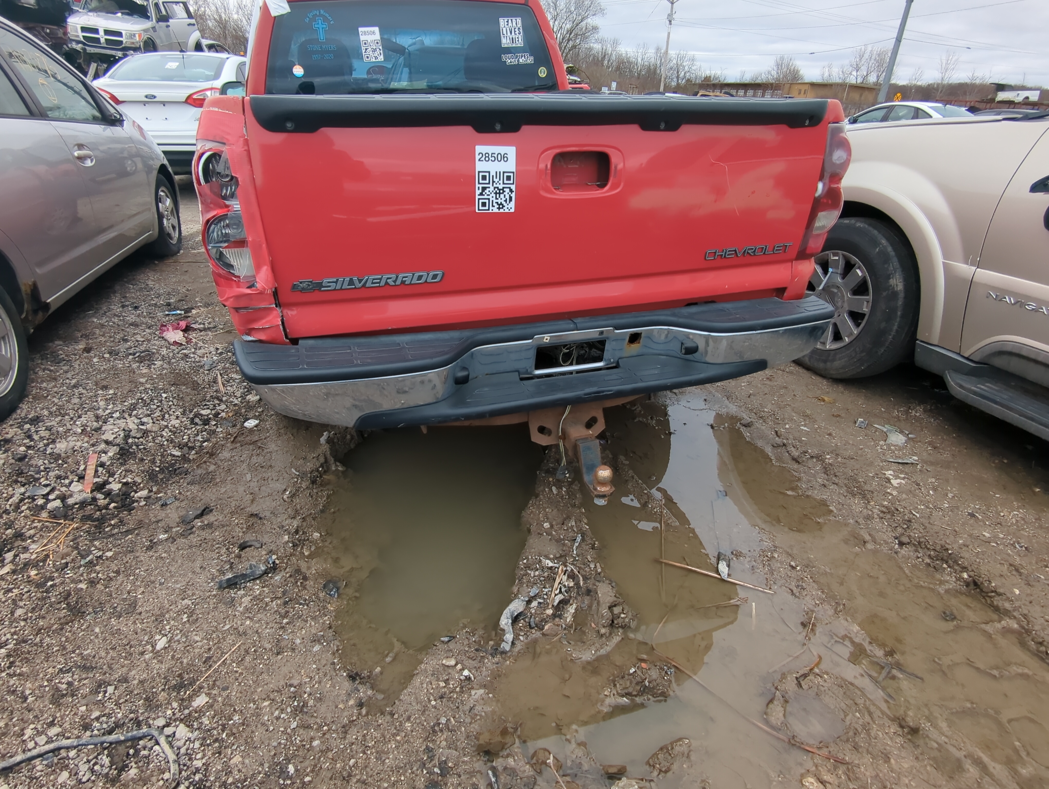 Picture of Chevrolet Silverado 1500 Pickup Rear Bumper Assembly Oem 836072