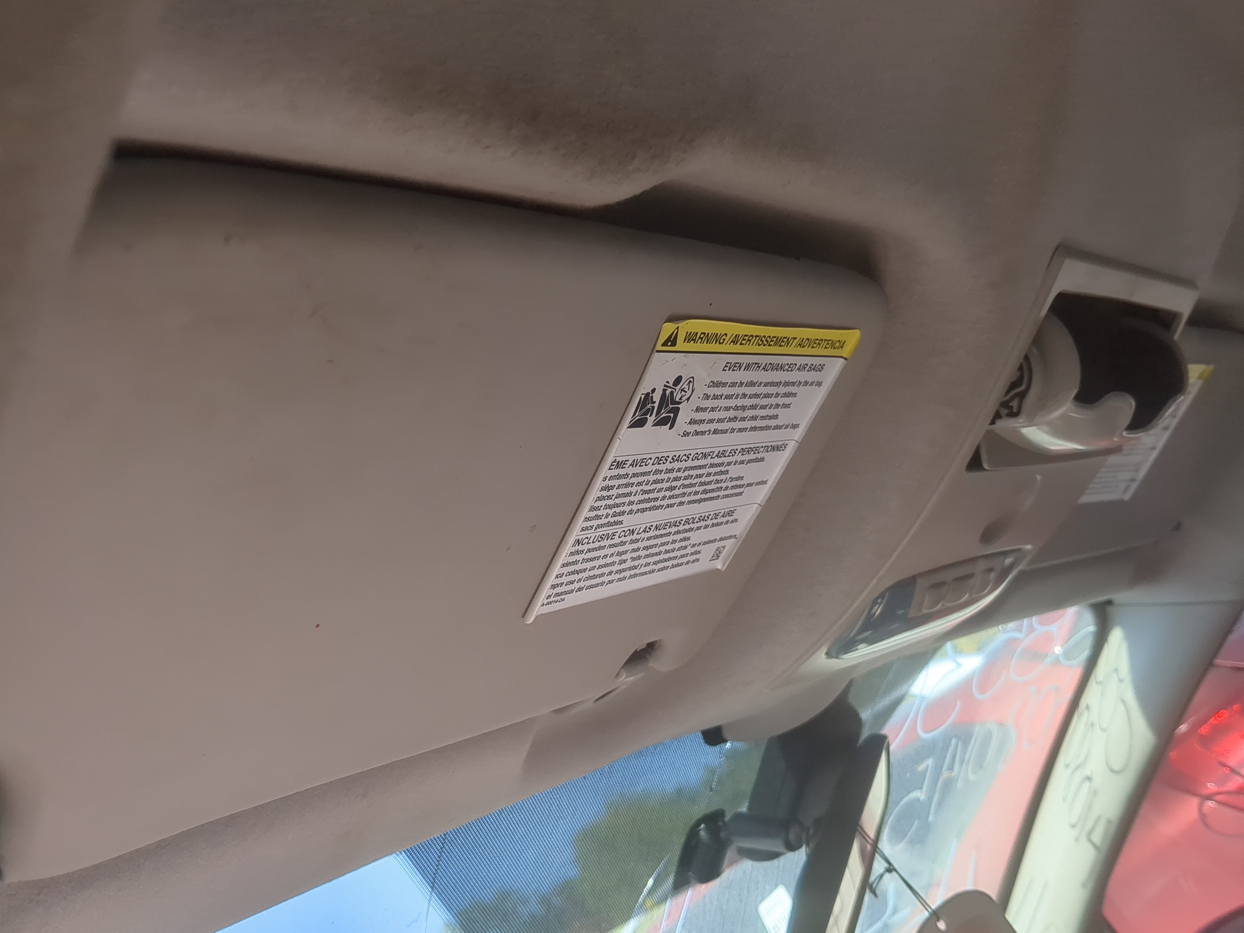 2011-2019 Ford Fiesta Driver Sun Visor Mirror Left Sunvisor 836224 - Oemusedautoparts1.com