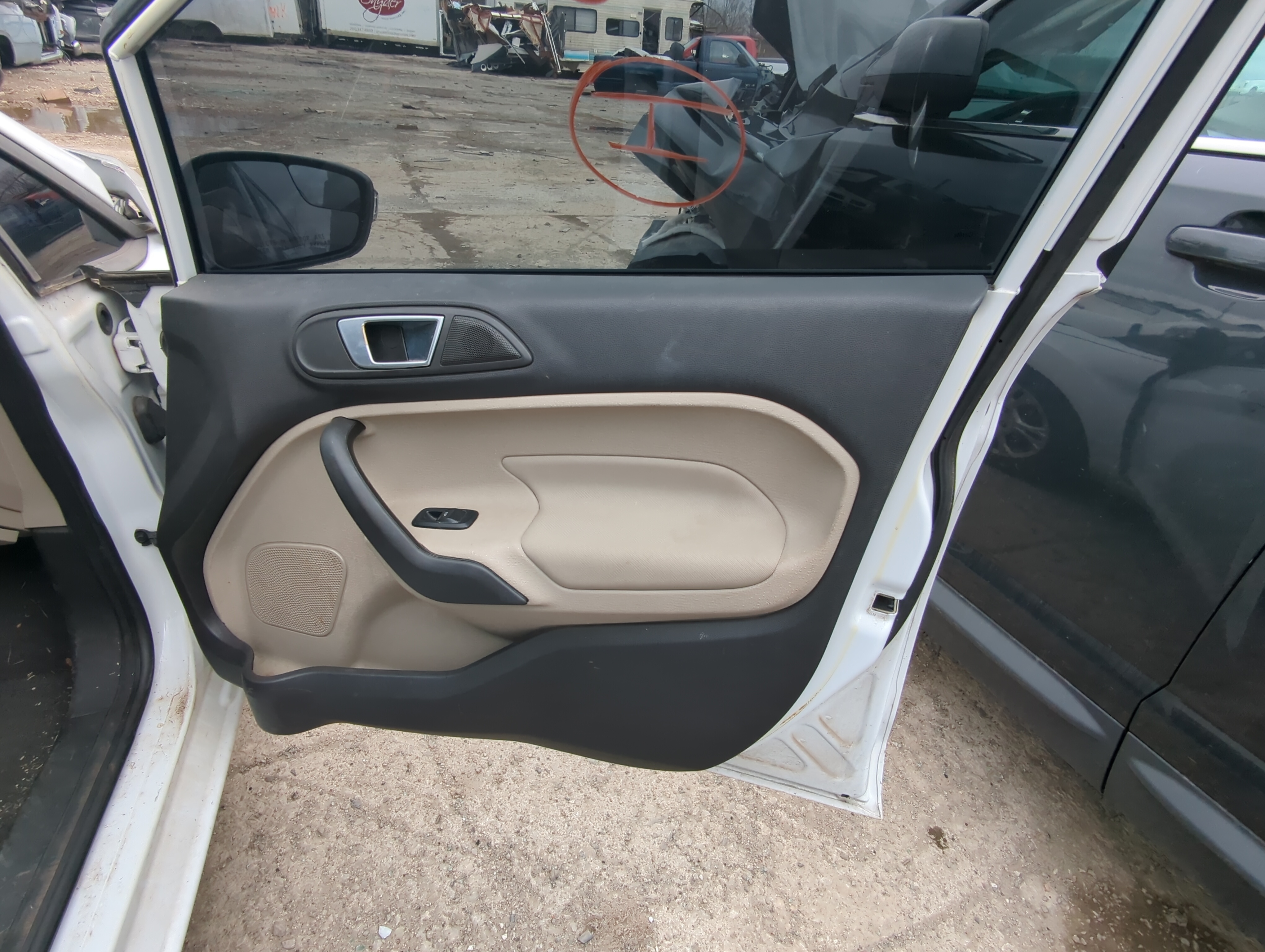 Picture of 2014 Ford Fiesta Front Right Passenger Interior Door Panel Trim 836246