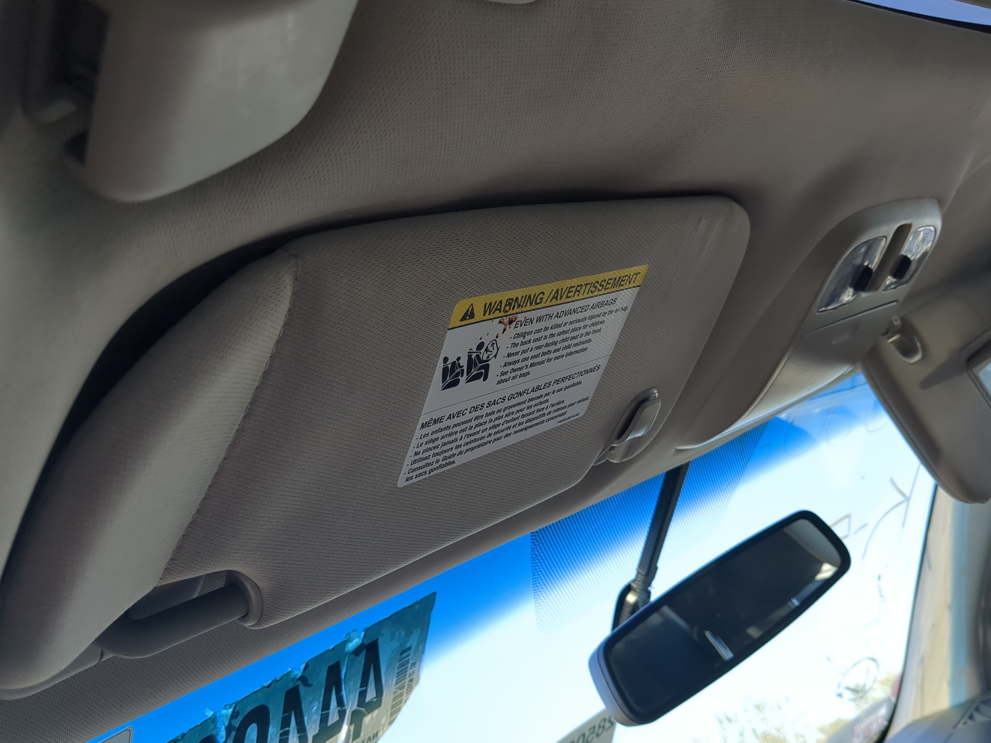 2010-2012 Ford Fusion Driver Sun Visor Mirror Left Sunvisor 836532 - Oemusedautoparts1.com