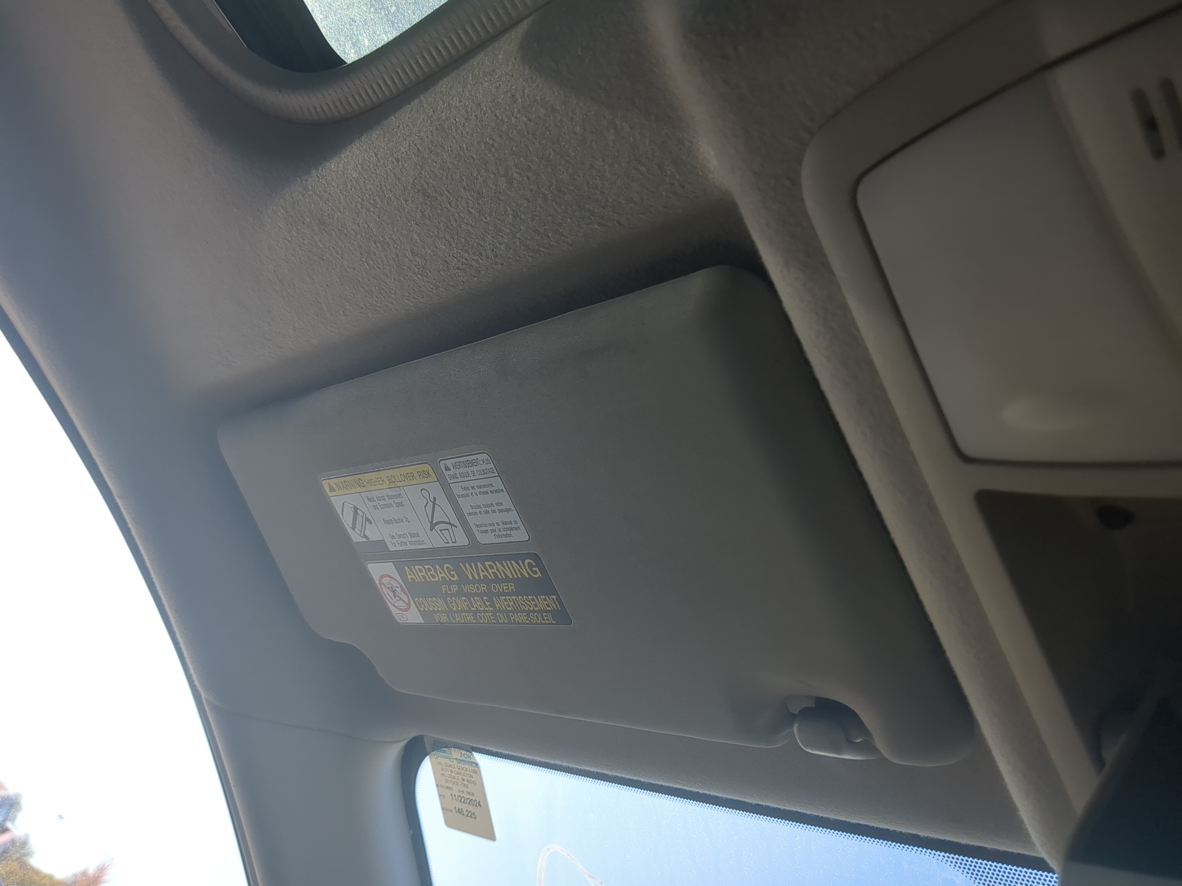 2011-2015 Nissan Rogue Driver Sun Visor Mirror Left Sunvisor 836713 - Oemusedautoparts1.com