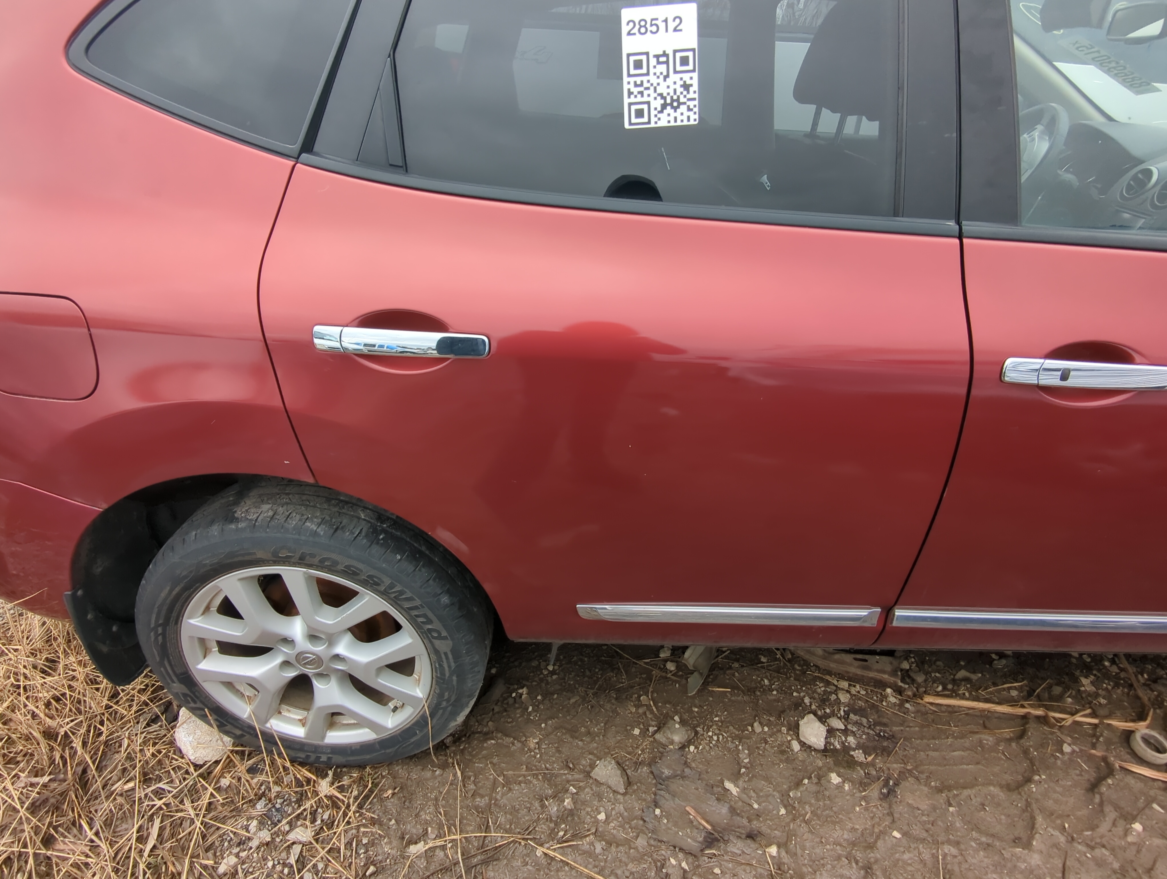 2011-2015 Nissan Rogue Passenger Rear Door Oem 836771 - Oemusedautoparts1.com