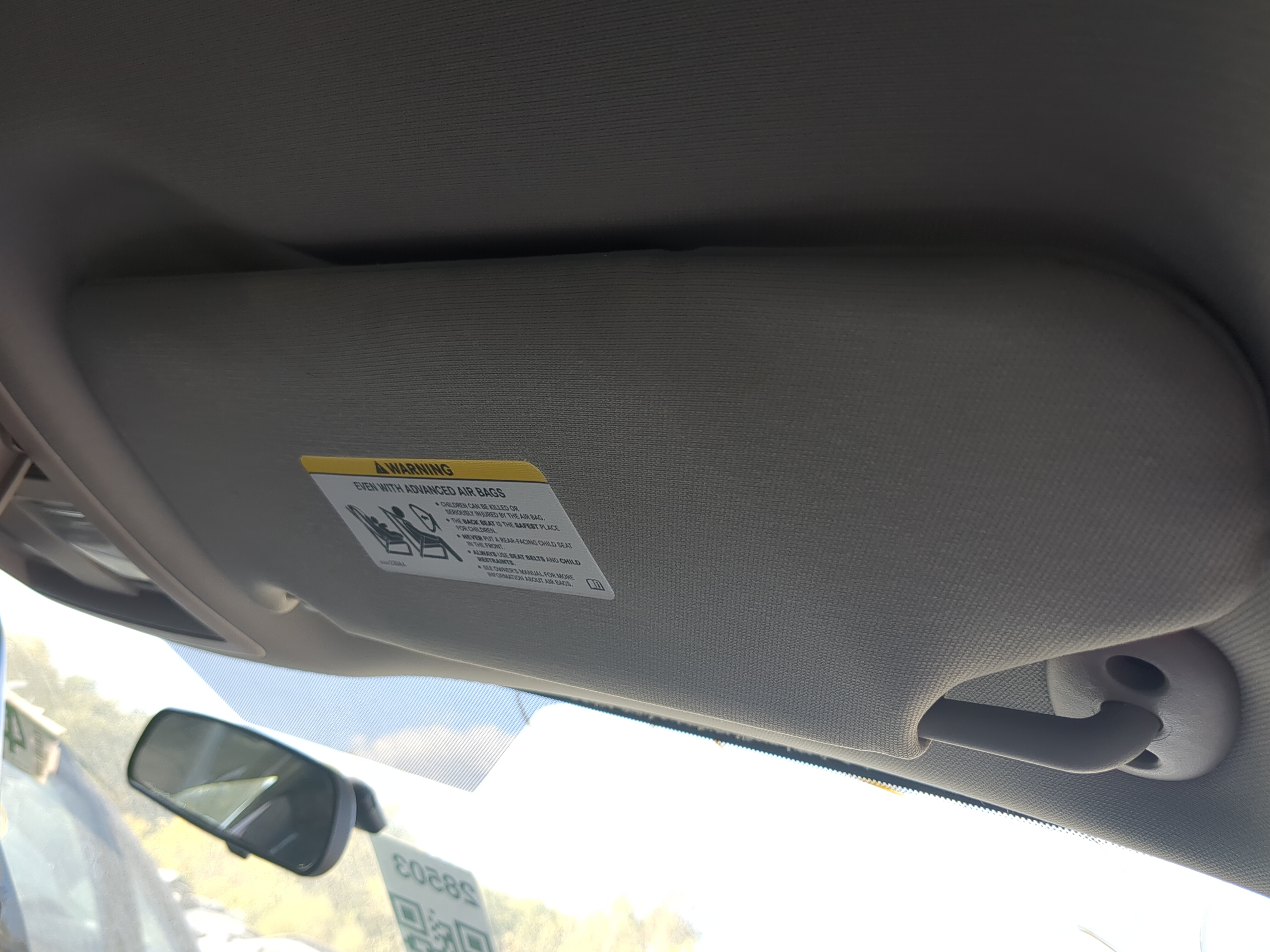 2005-2010 Jeep Grand Cherokee Passenger Sun Visor Mirror Right Sunvisor 836853 - Oemusedautoparts1.com