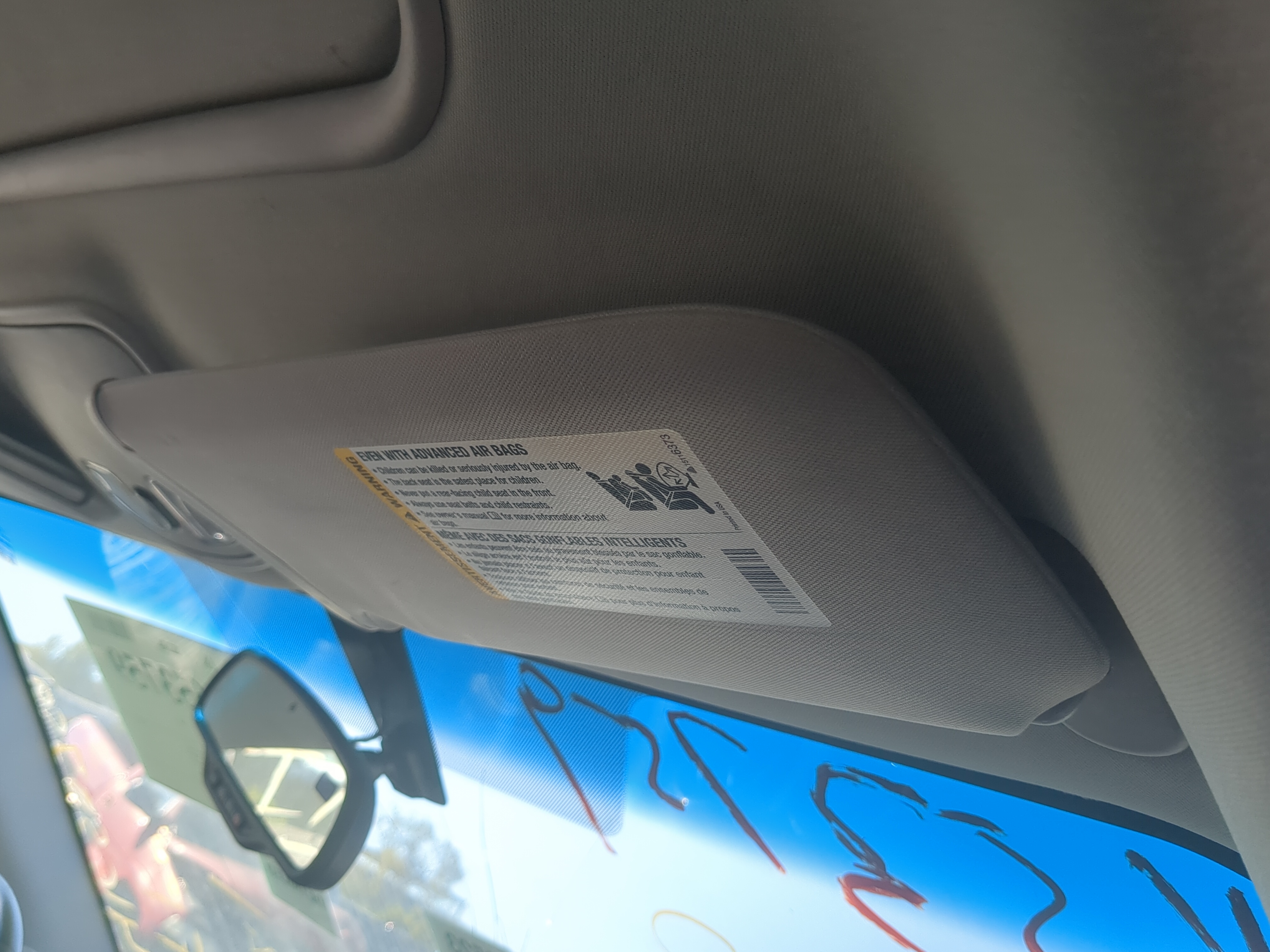 2005-2010 Pontiac G6 Passenger Sun Visor Mirror Right Sunvisor 837035 - Oemusedautoparts1.com