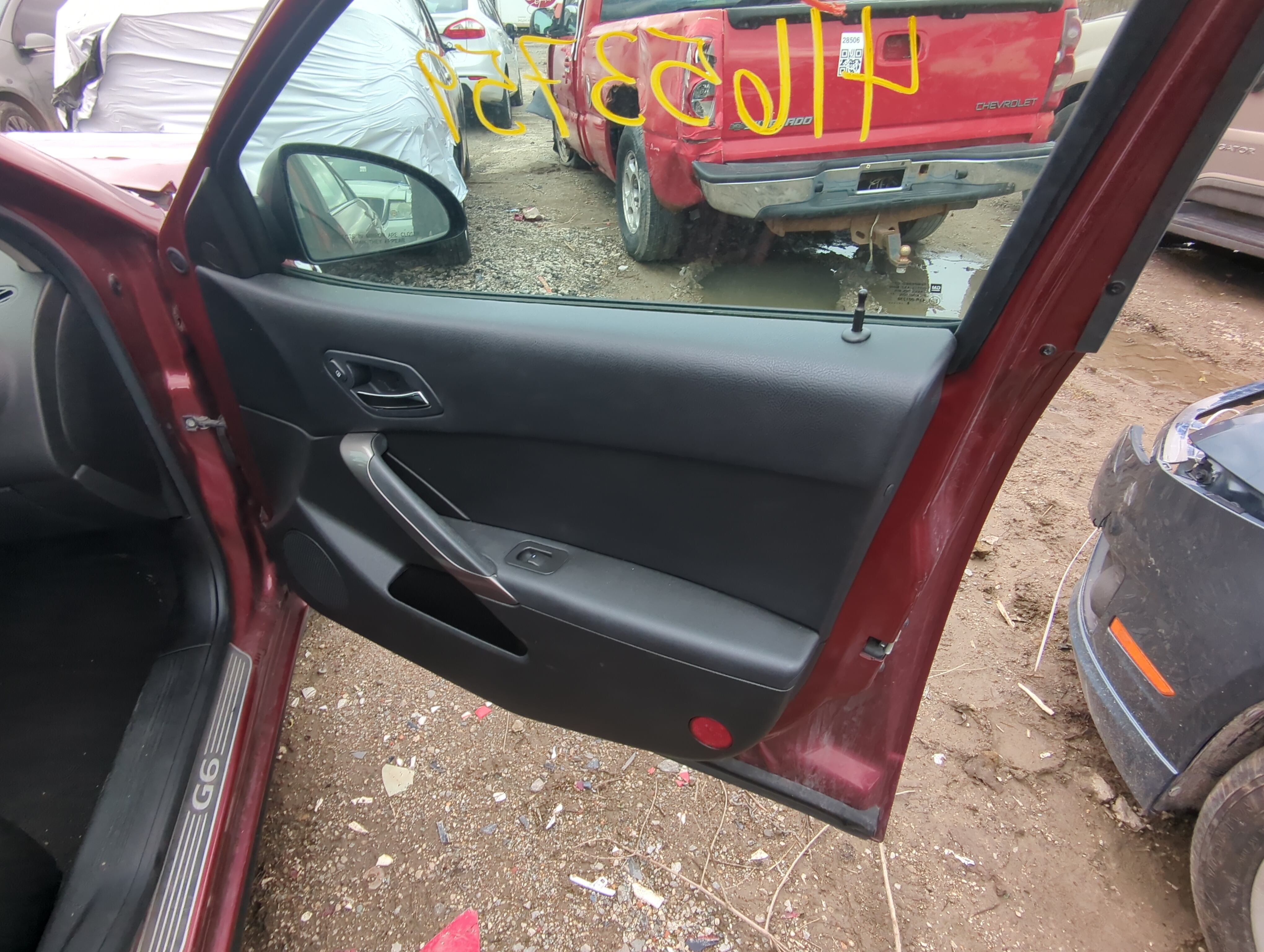 Picture of 2009 Pontiac G6 Front Right Passenger Interior Door Panel Trim 837060