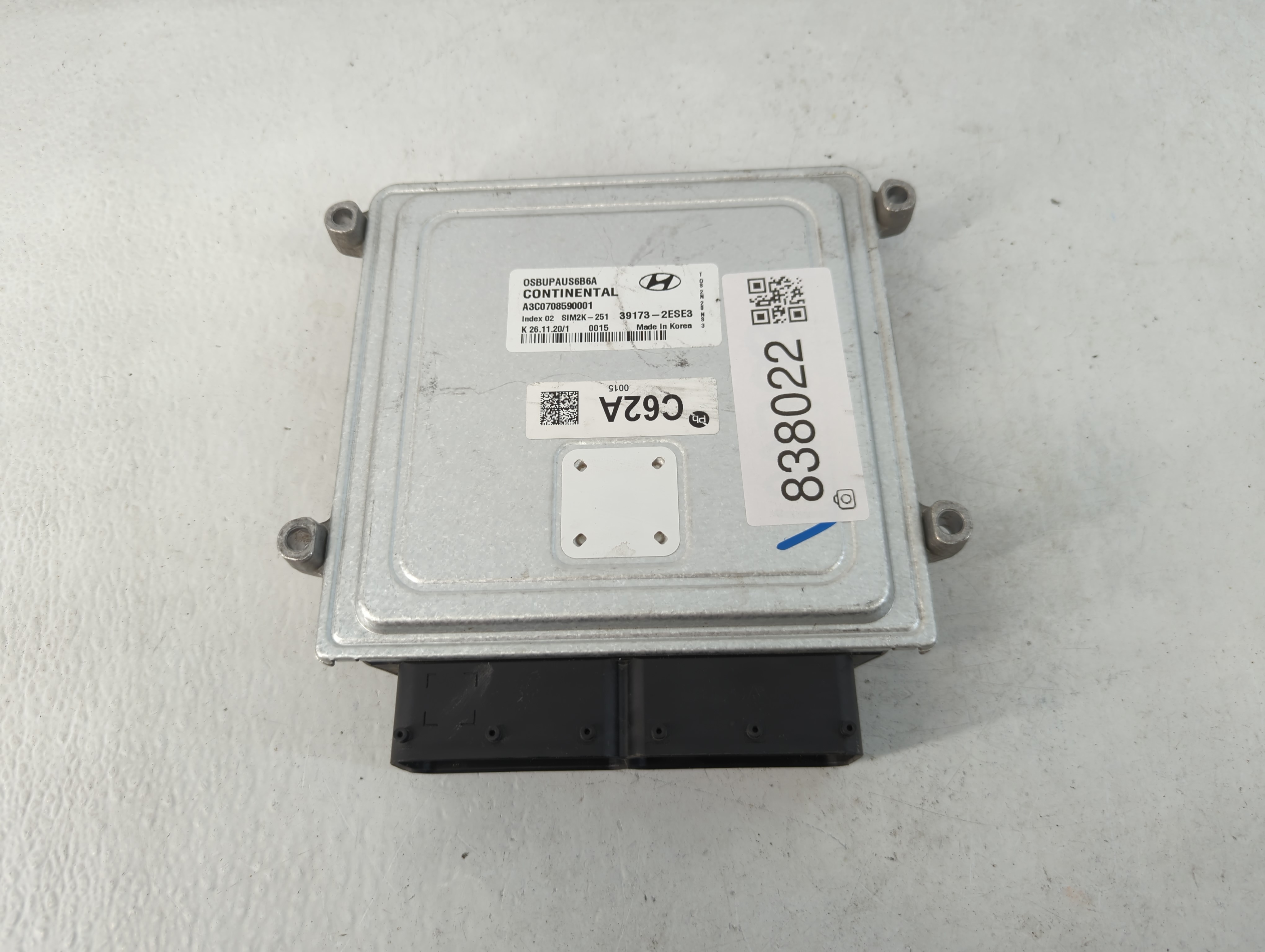 2020-2021 Hyundai Kona Engine Control Computer Ecu Pcm Ecm Pcu Oem 838022 - Oemusedautoparts1.com
