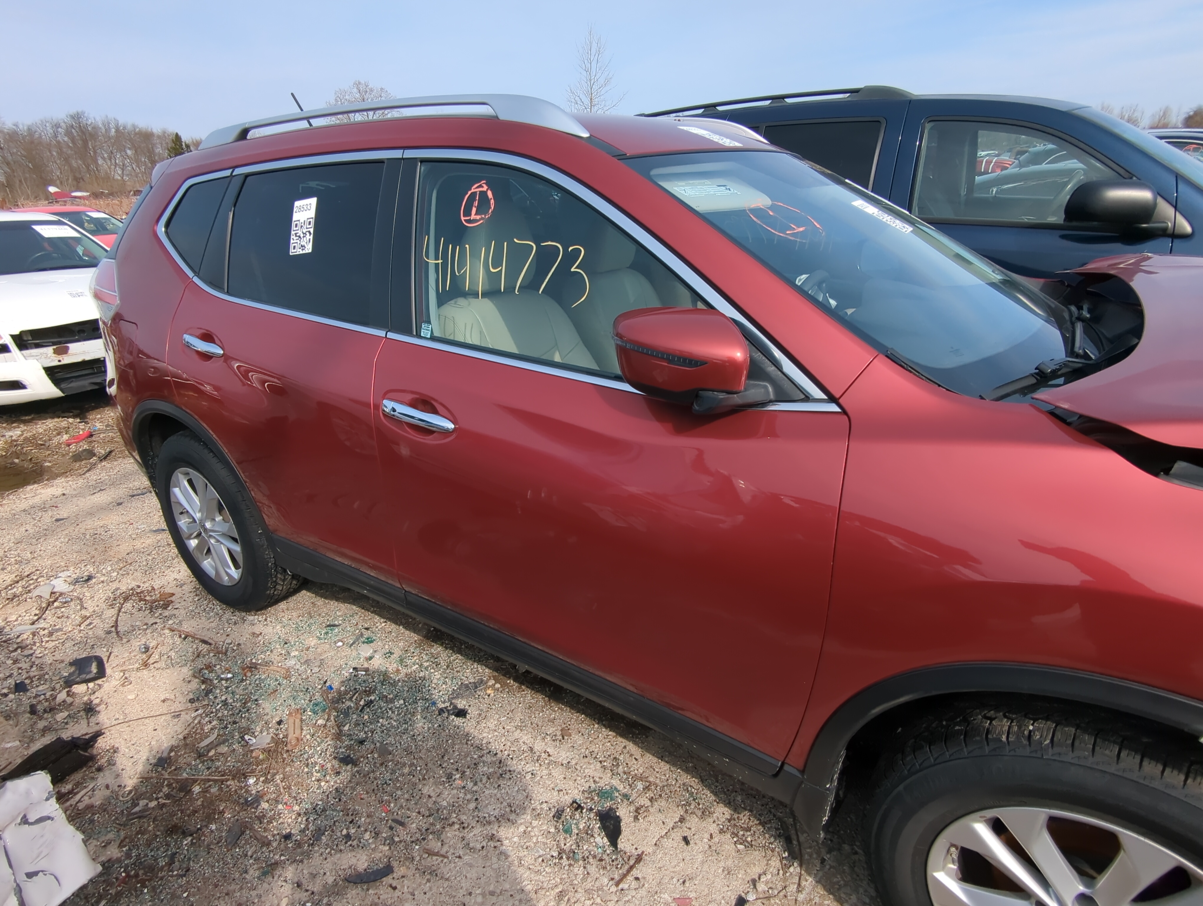 2014-2020 Nissan Rogue Passenger Front Door Oem 840903 - Oemusedautoparts1.com