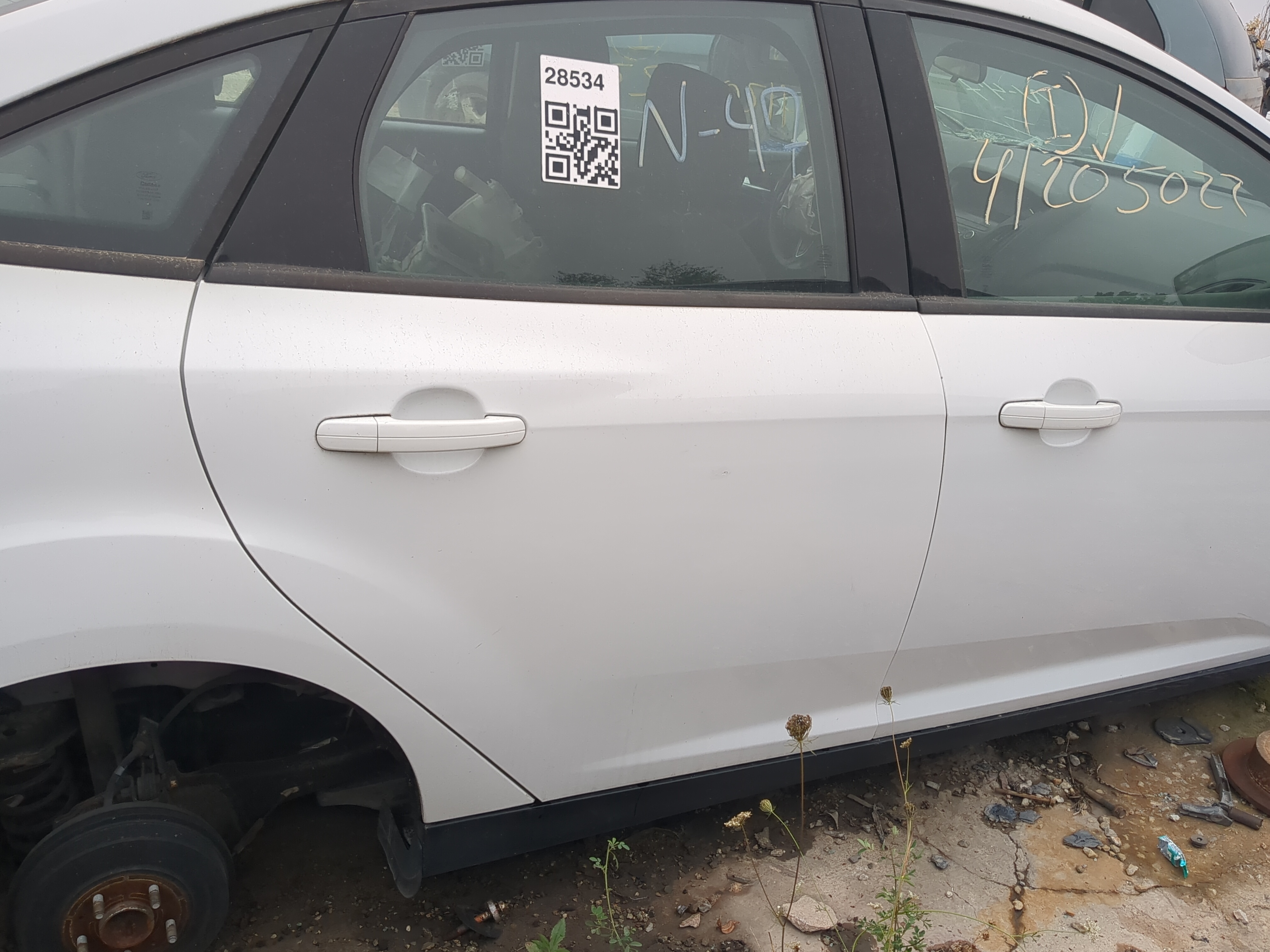 2012-2018 Ford Focus Passenger Rear Door Oem 841424 - Oemusedautoparts1.com