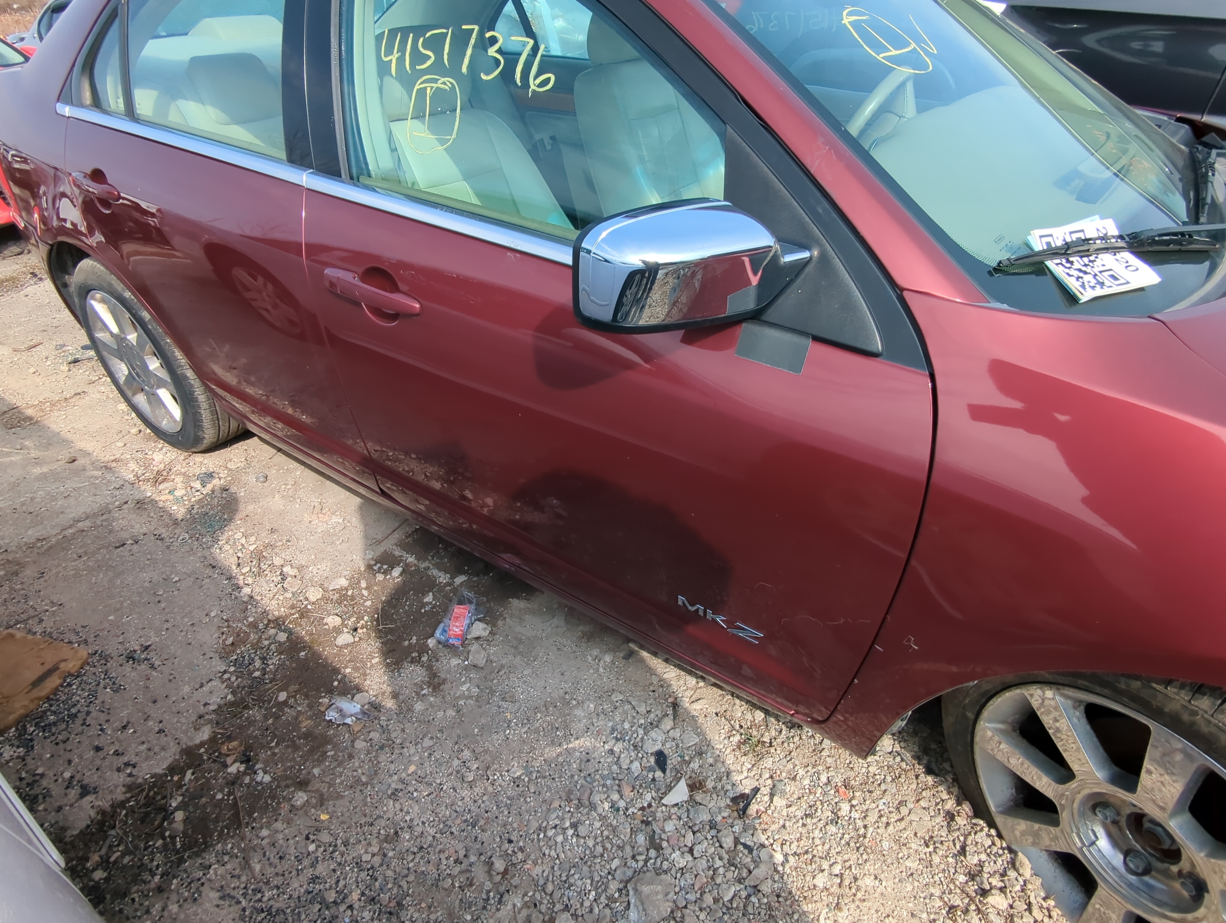 Picture of 2007-2012 Lincoln Mkz Passenger Front Door Oem 846381