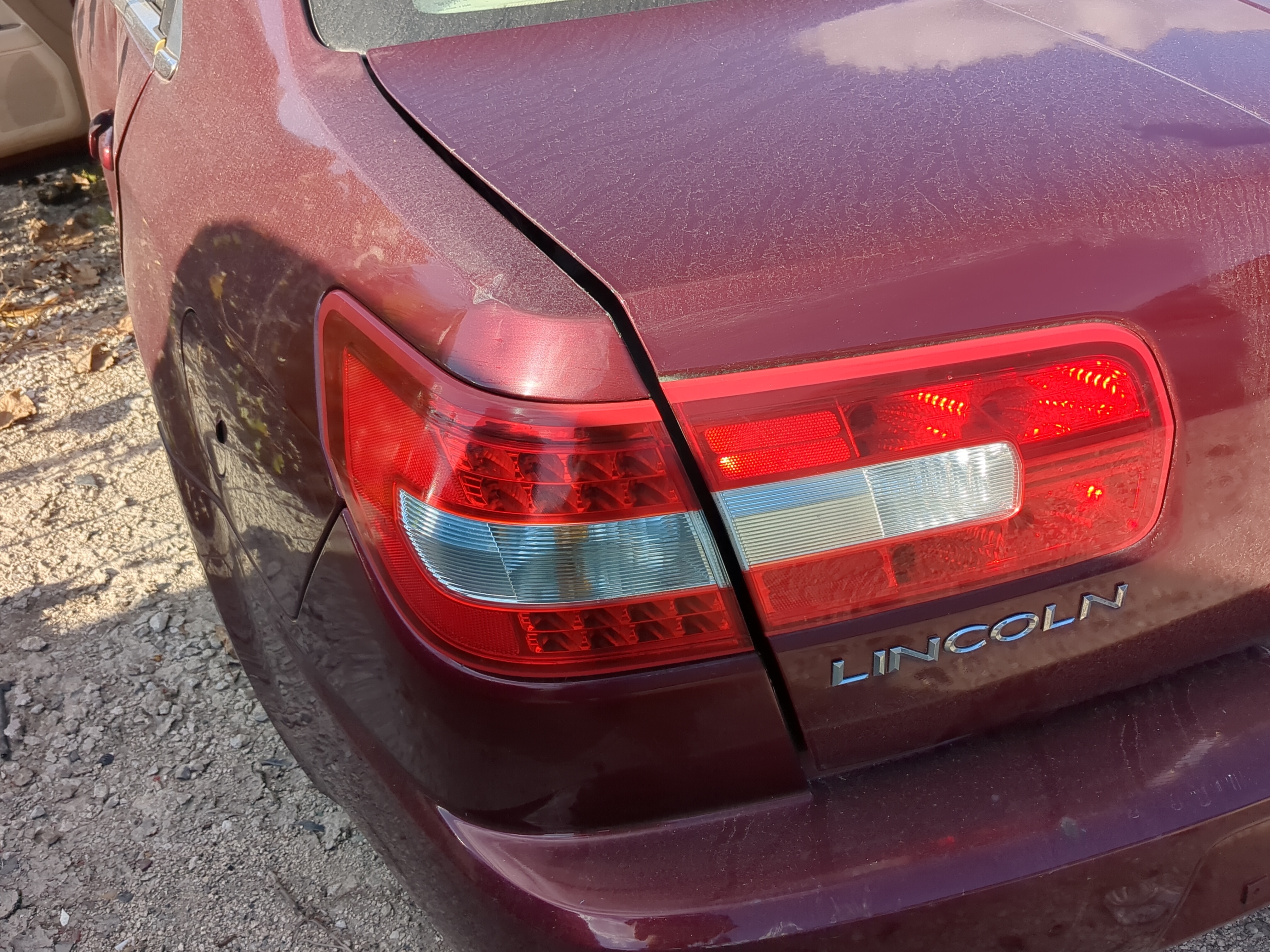 2007-2009 Lincoln Mkz Driver Left Side Tail Light Taillight Oem 846438 - Oemusedautoparts1.com