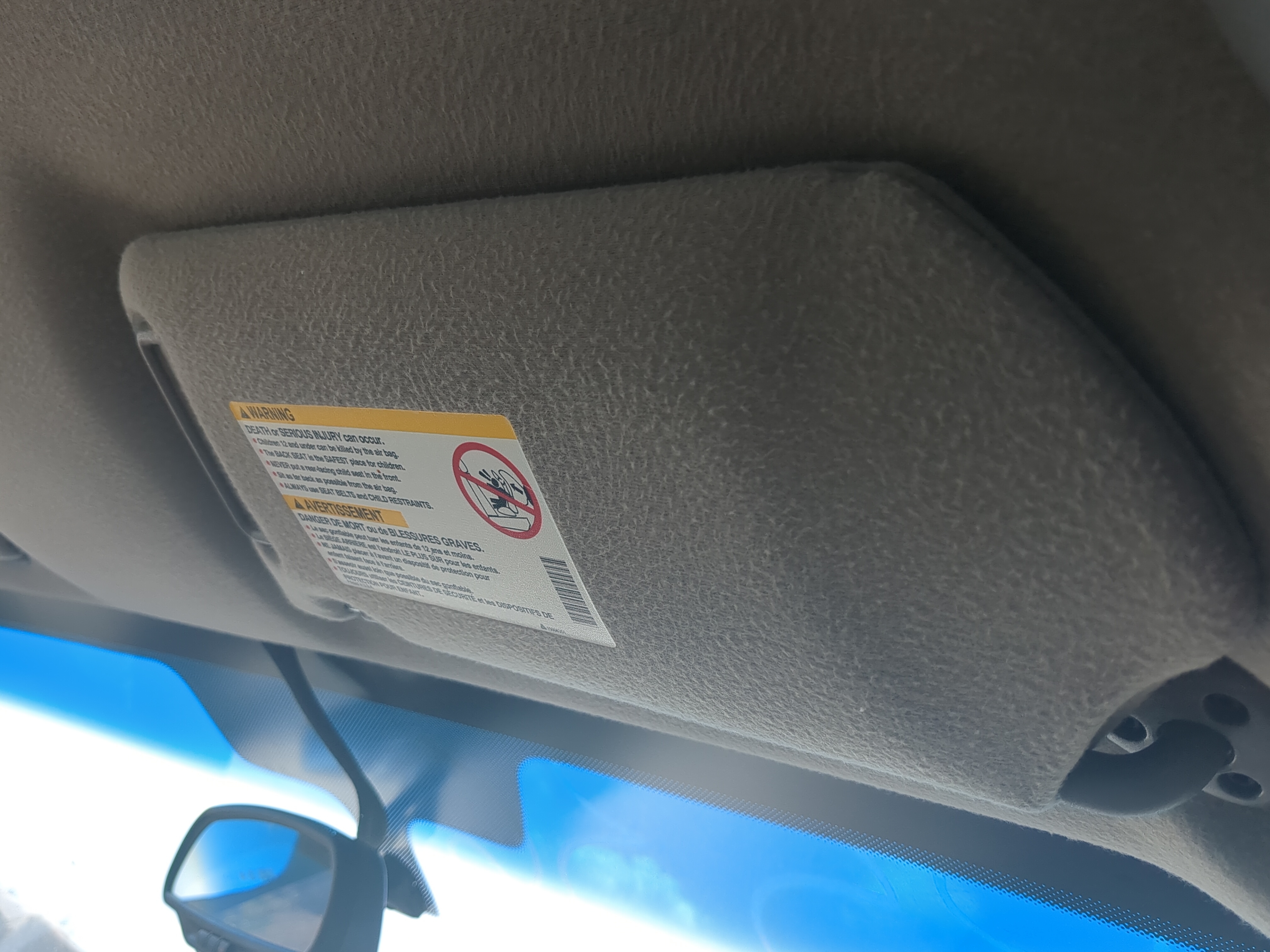 2000-2005 Chevrolet Impala Passenger Sun Visor Mirror Right Sunvisor 847424 - Oemusedautoparts1.com