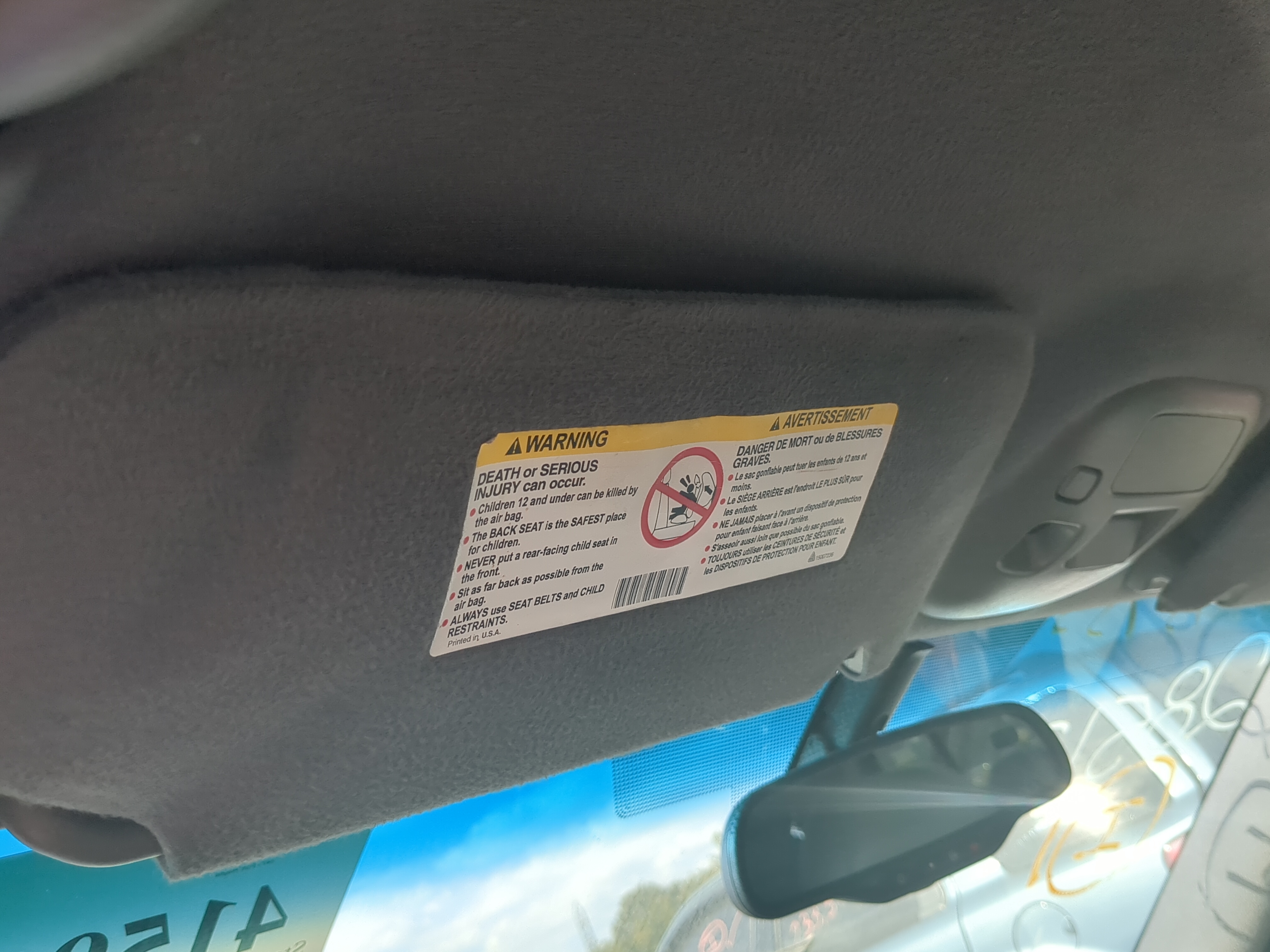 2000-2005 Cadillac Deville Driver Sun Visor Mirror Left Sunvisor 847615 - Oemusedautoparts1.com