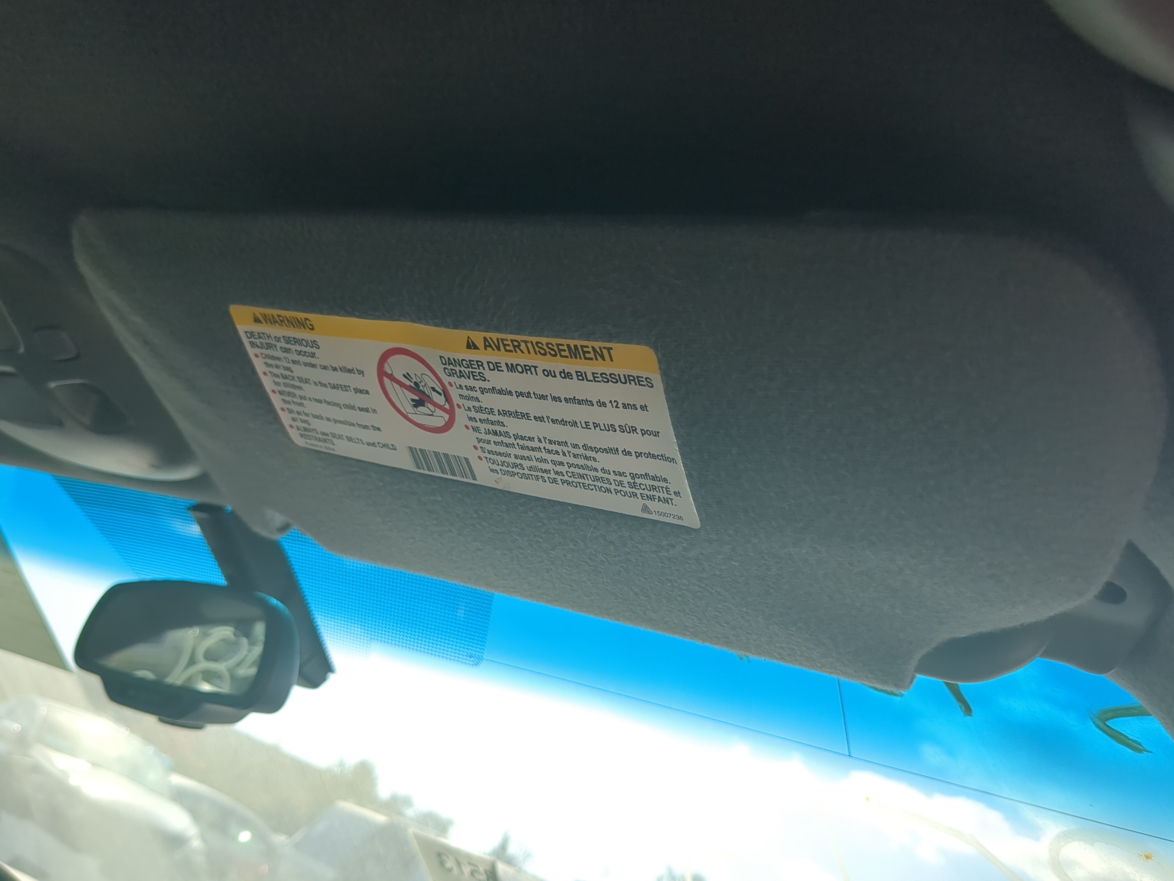 2000-2005 Cadillac Deville Passenger Sun Visor Mirror Right Sunvisor 847616 - Oemusedautoparts1.com