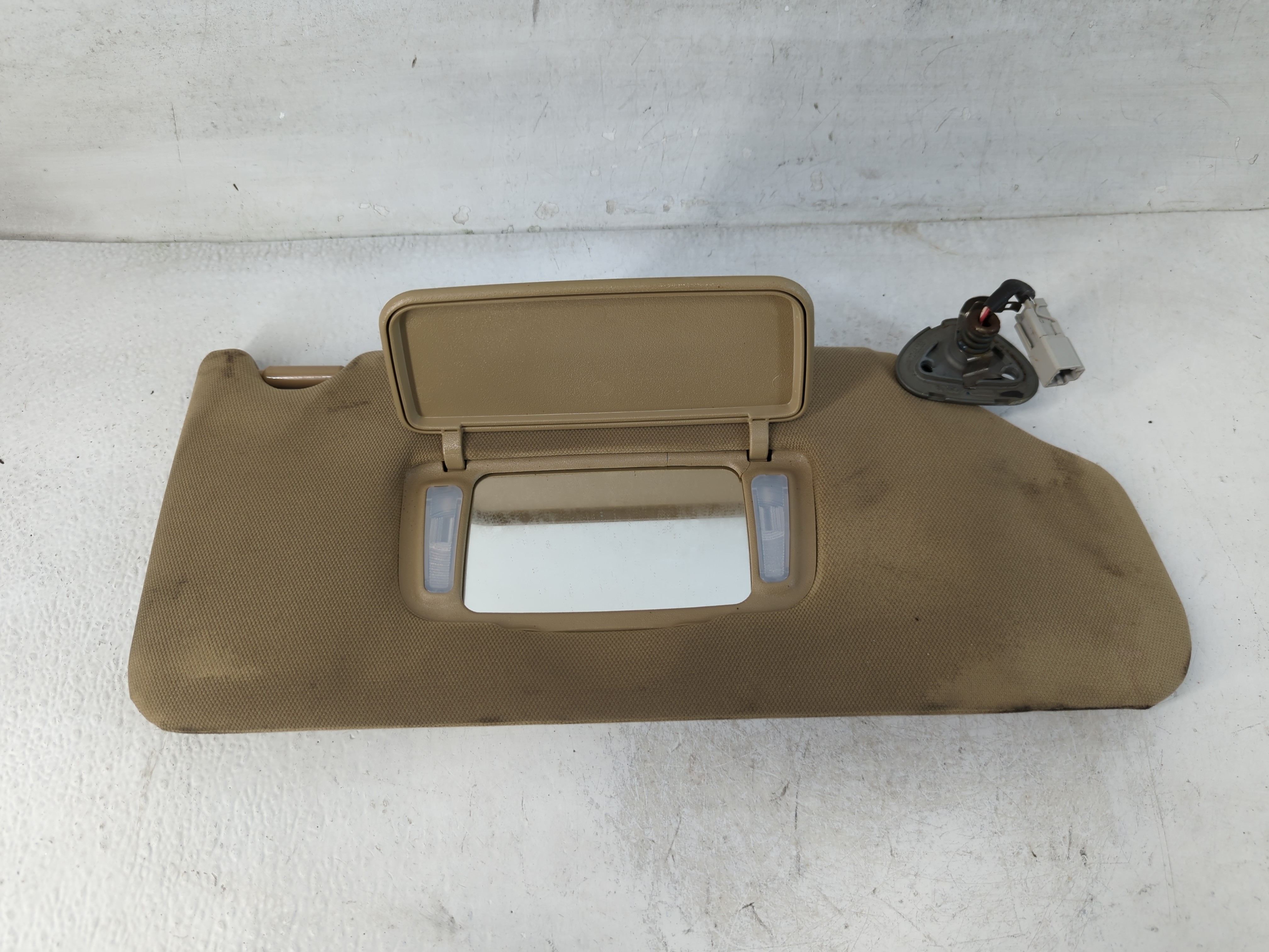 2003-2007 Honda Accord Passenger Sun Visor Mirror Right Sunvisor Tan 848019 - Oemusedautoparts1.com