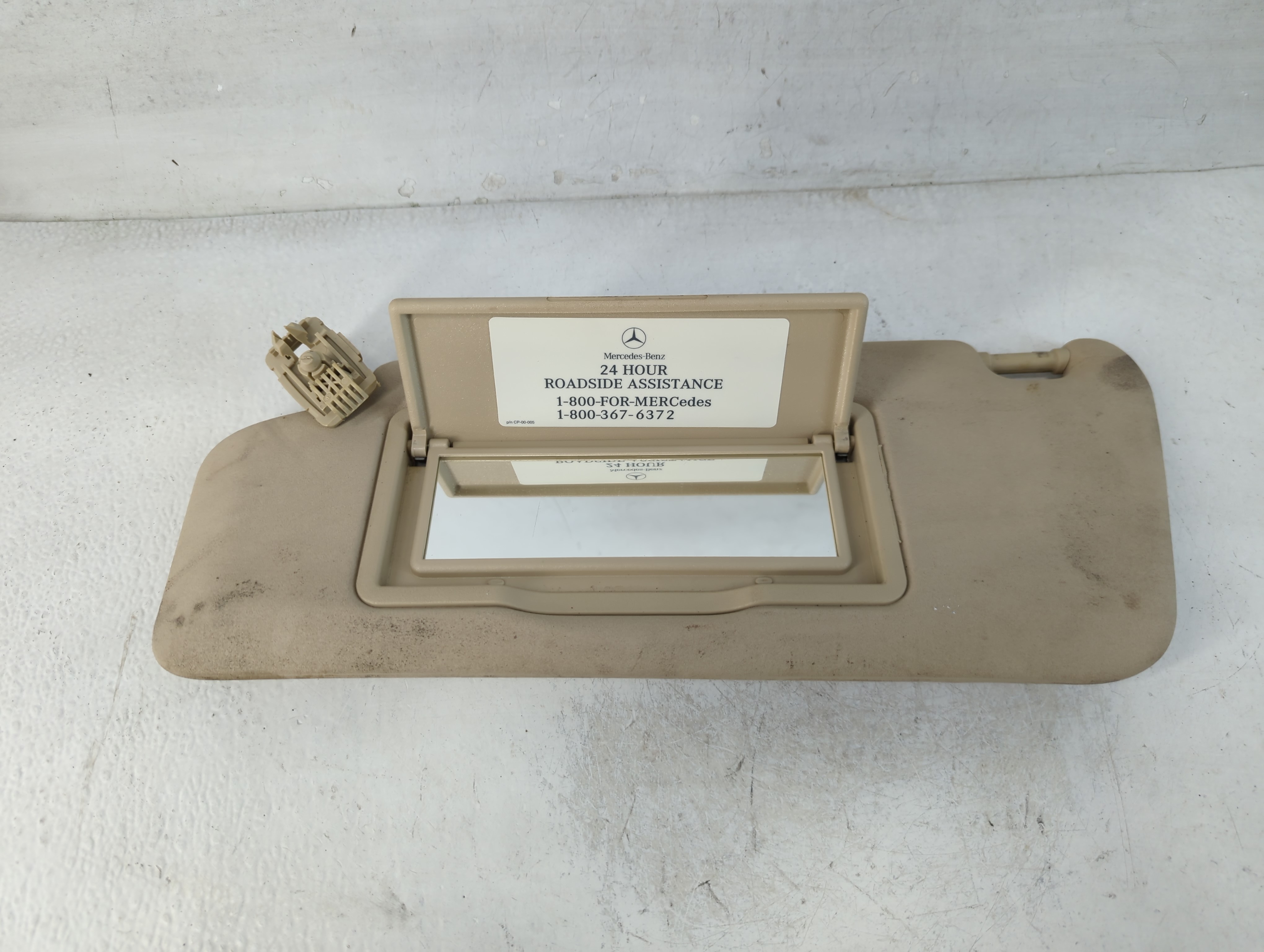 2010-2014 Mercedes-benz C250 Driver Sun Visor Mirror Left Sunvisor Beige 848023 - Oemusedautoparts1.com