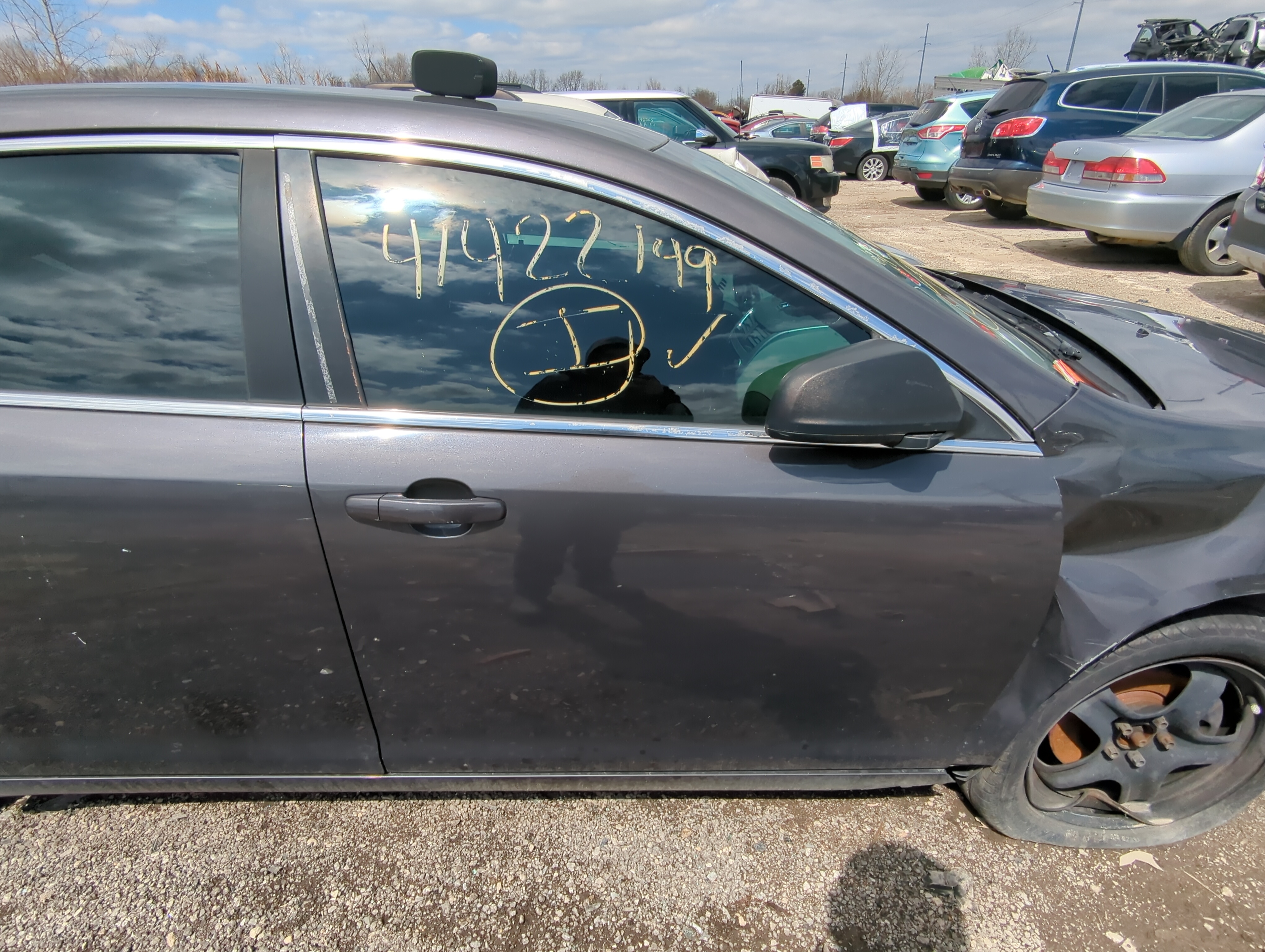 2008-2012 Chevrolet Malibu Passenger Front Door Oem 848666 - Oemusedautoparts1.com