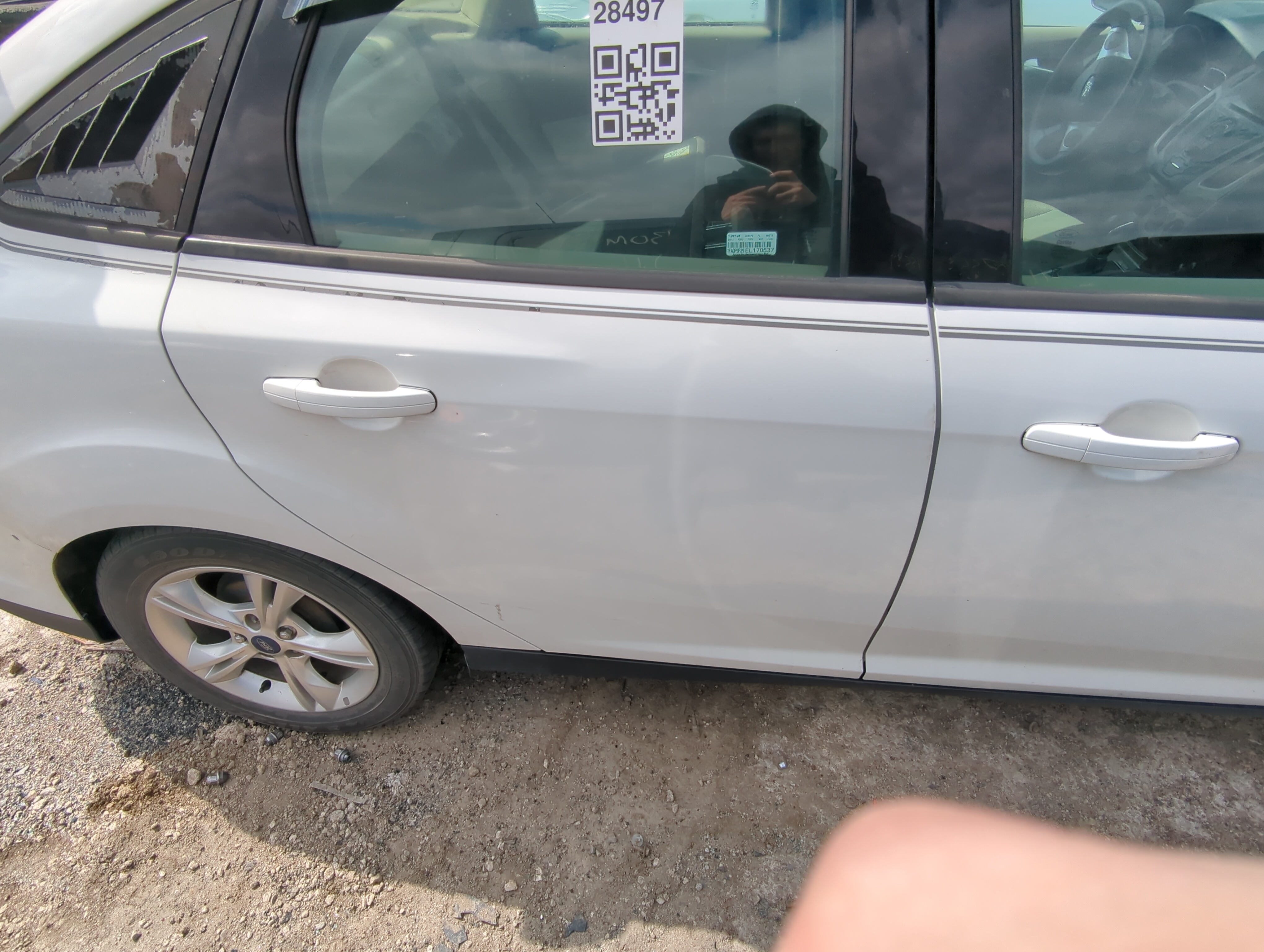 2012-2018 Ford Focus Passenger Rear Door Oem 849536 - Oemusedautoparts1.com