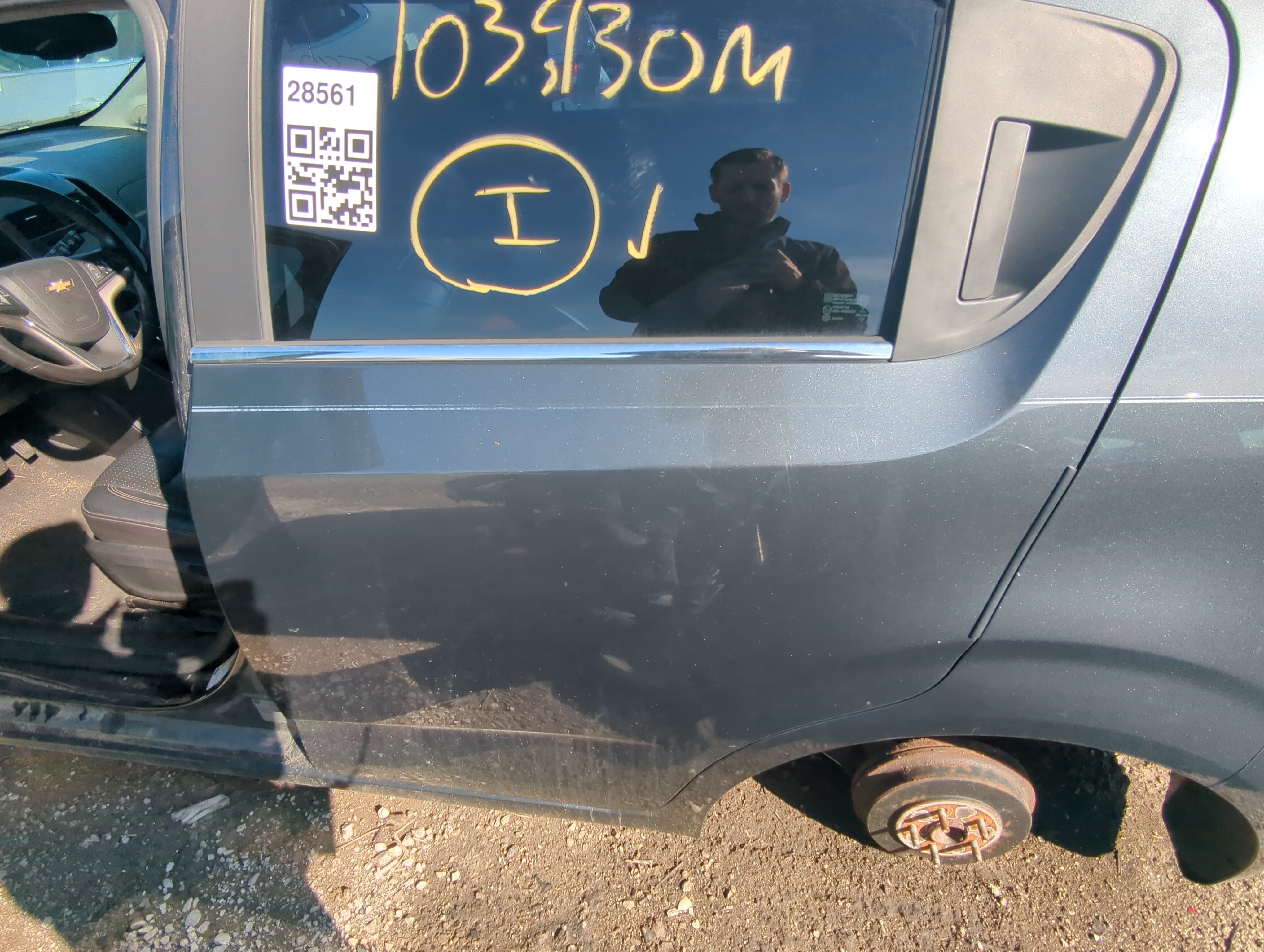 2012-2014 Chevrolet Sonic Driver Rear Door Oem 849818 - Oemusedautoparts1.com