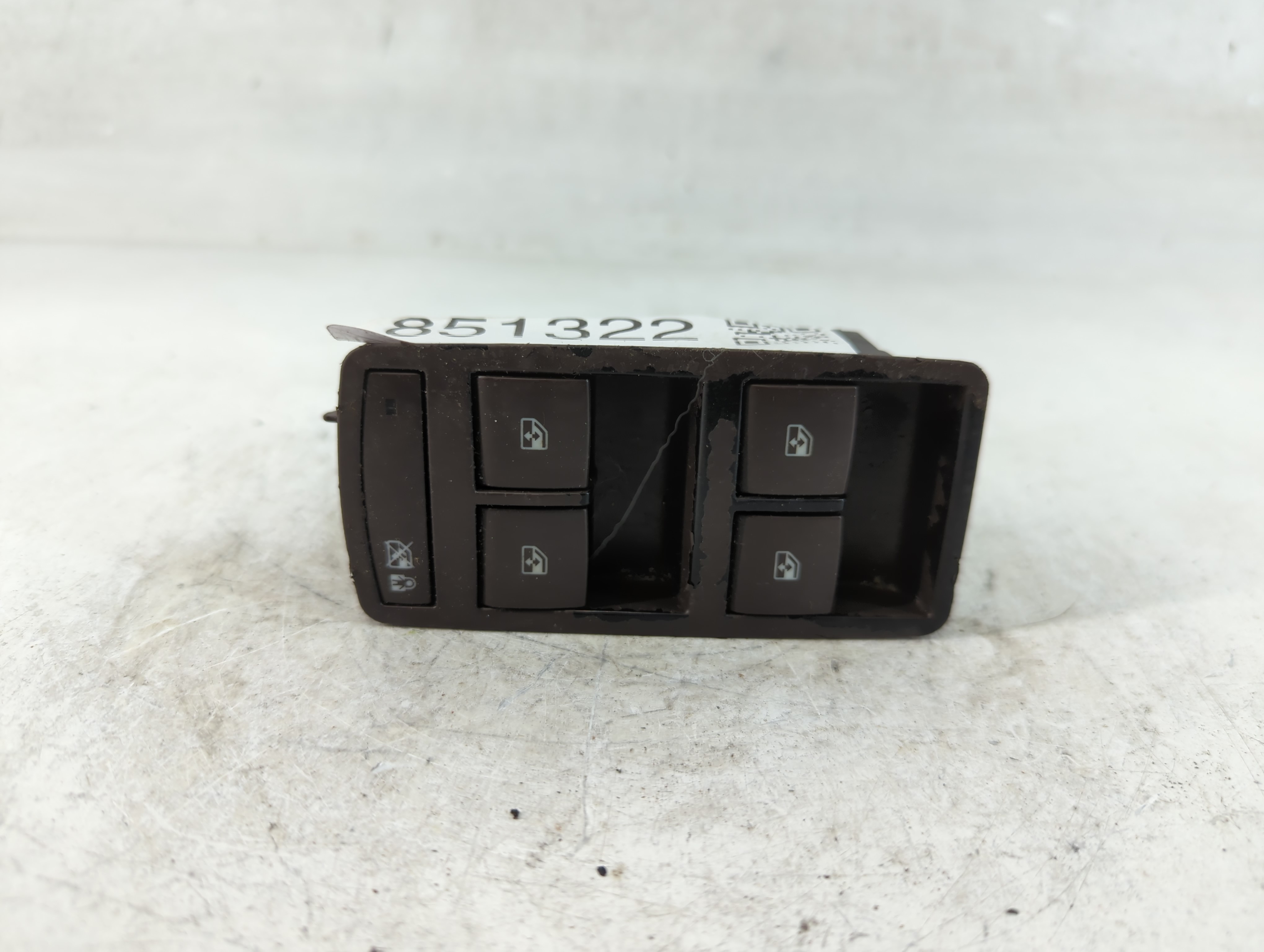 2011-2013 Buick Regal Driver Left Door Master Power Window Switch 851322 - Oemusedautoparts1.com
