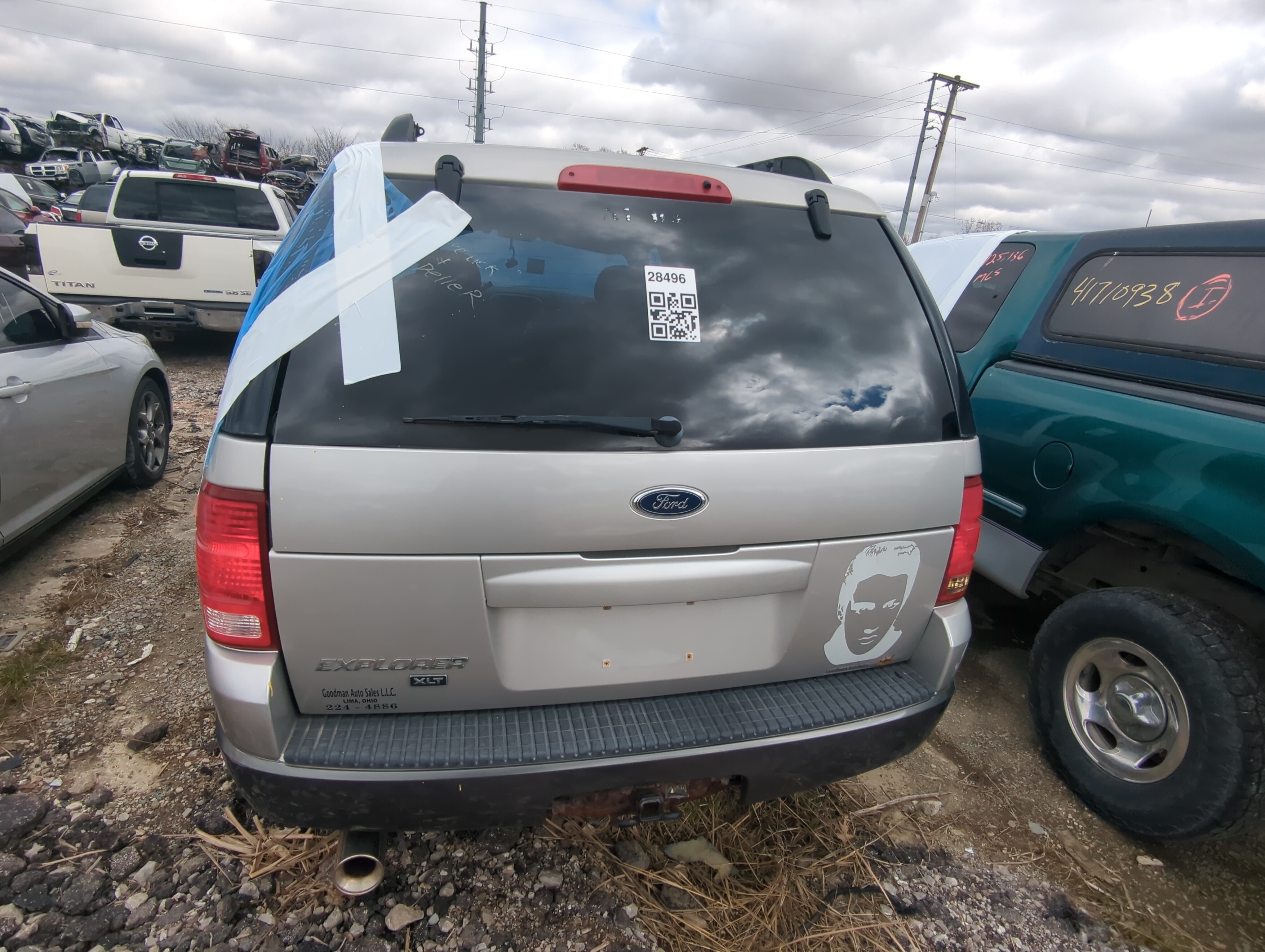 2002-2005 Ford Explorer Trunk/decklid/hatch/tailgate Oem 855701 - Oemusedautoparts1.com
