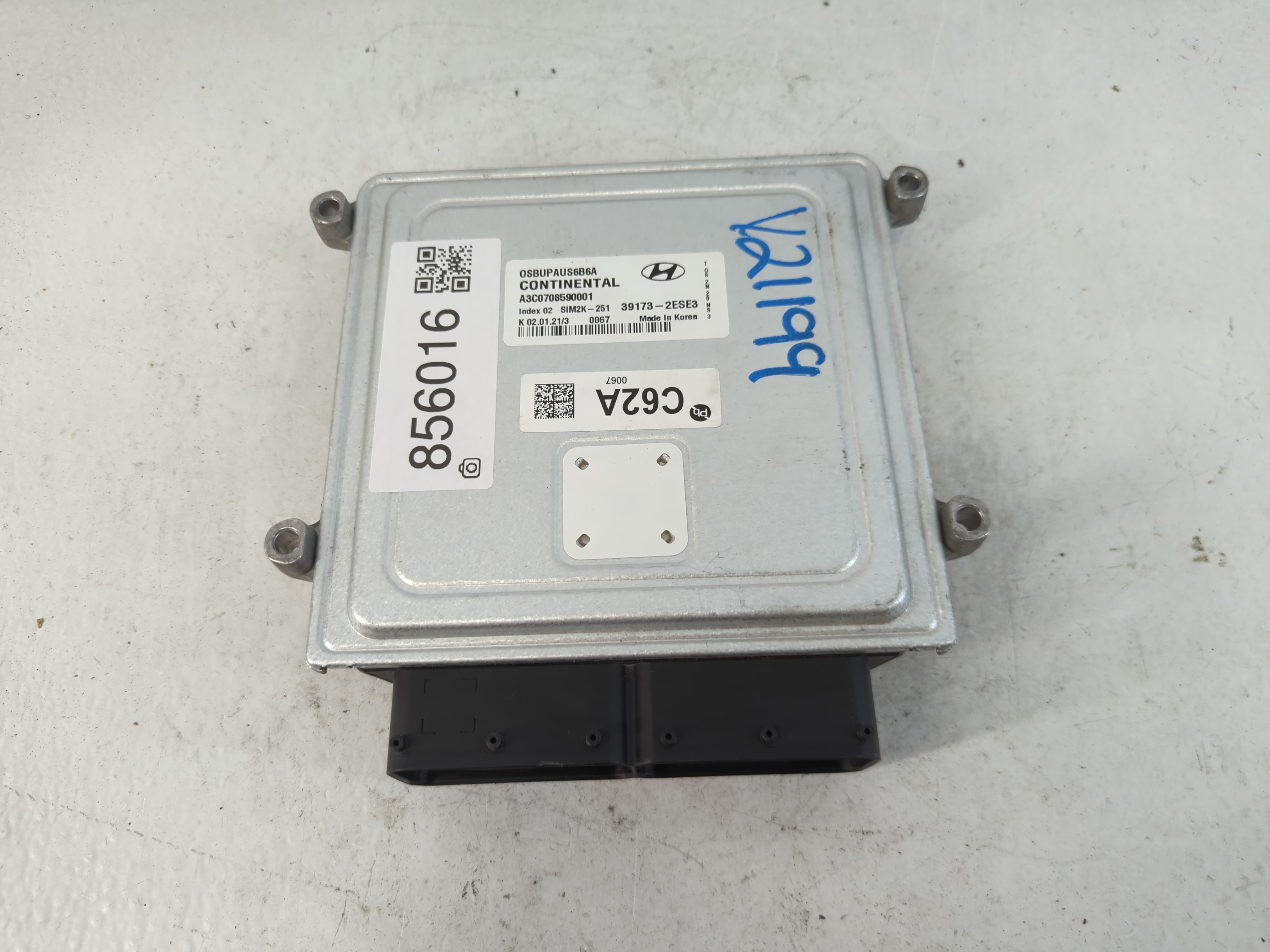 2020-2021 Hyundai Kona Engine Control Computer Ecu Pcm Ecm Pcu Oem 856016 - Oemusedautoparts1.com