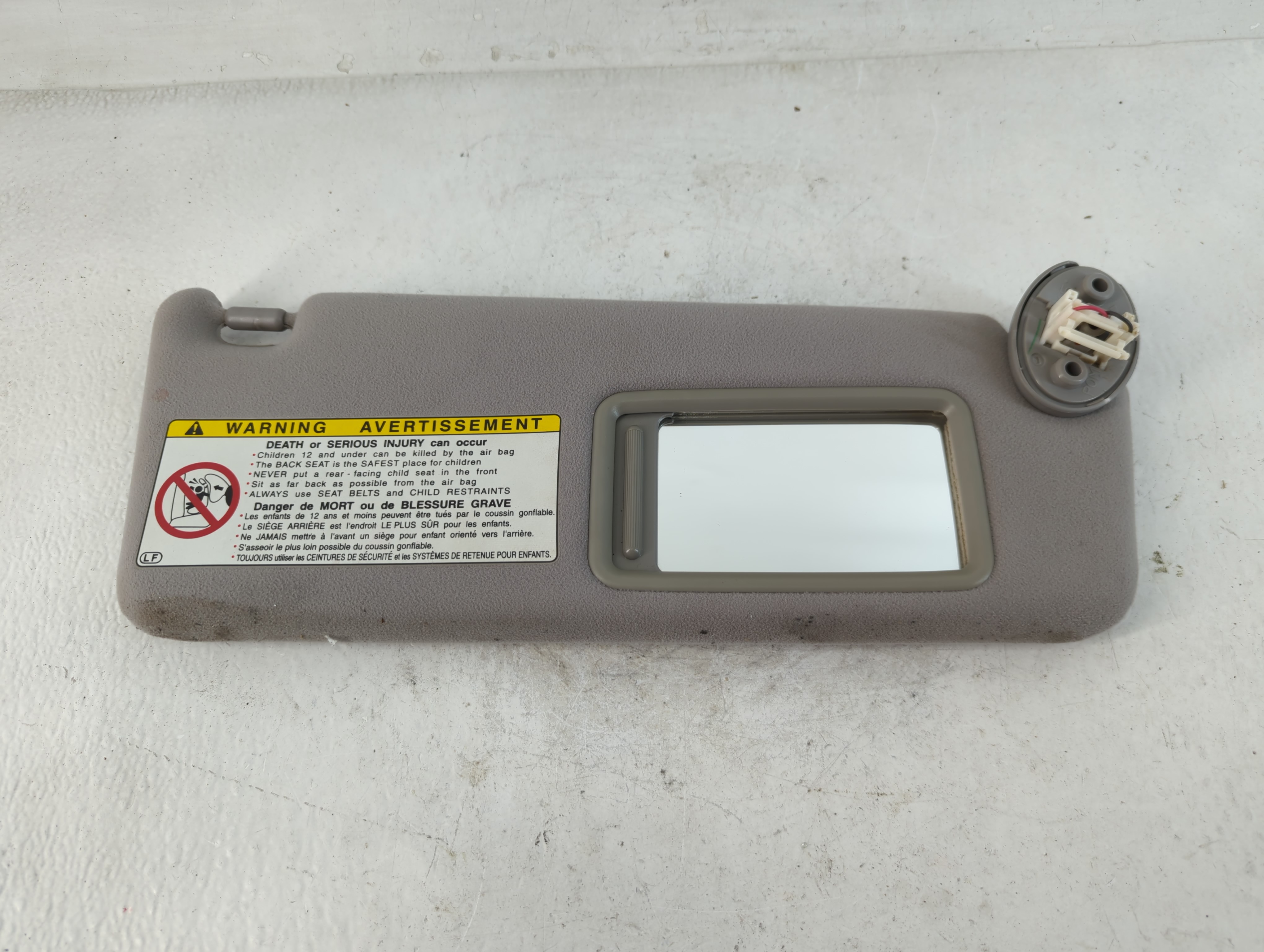 2001-2006 Lexus Gs300 Passenger Sun Visor Mirror Right Sunvisor Grey 856138 - Oemusedautoparts1.com