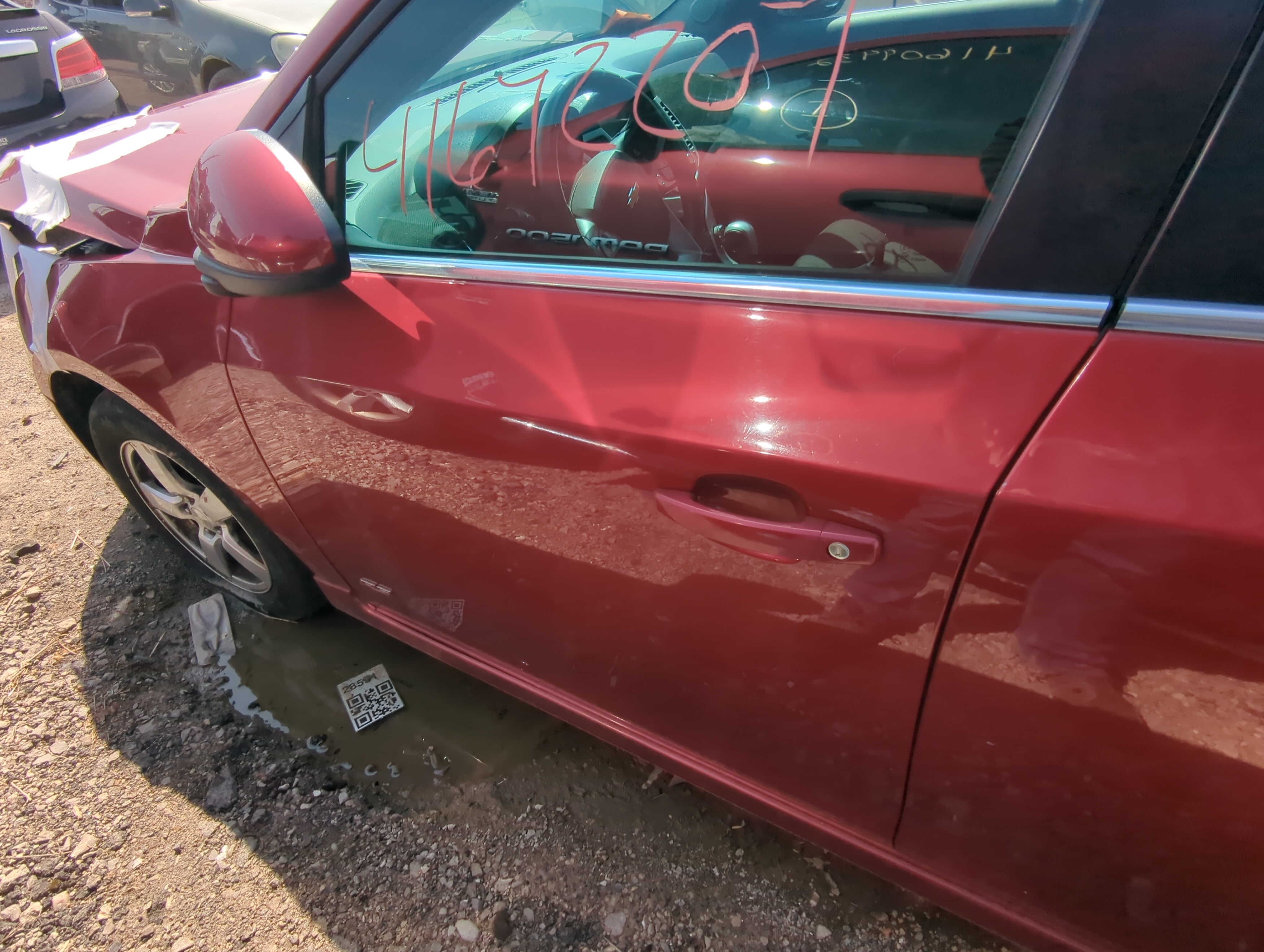 2012-2016 Chevrolet Cruze Driver Front Door Oem 856685 - Oemusedautoparts1.com