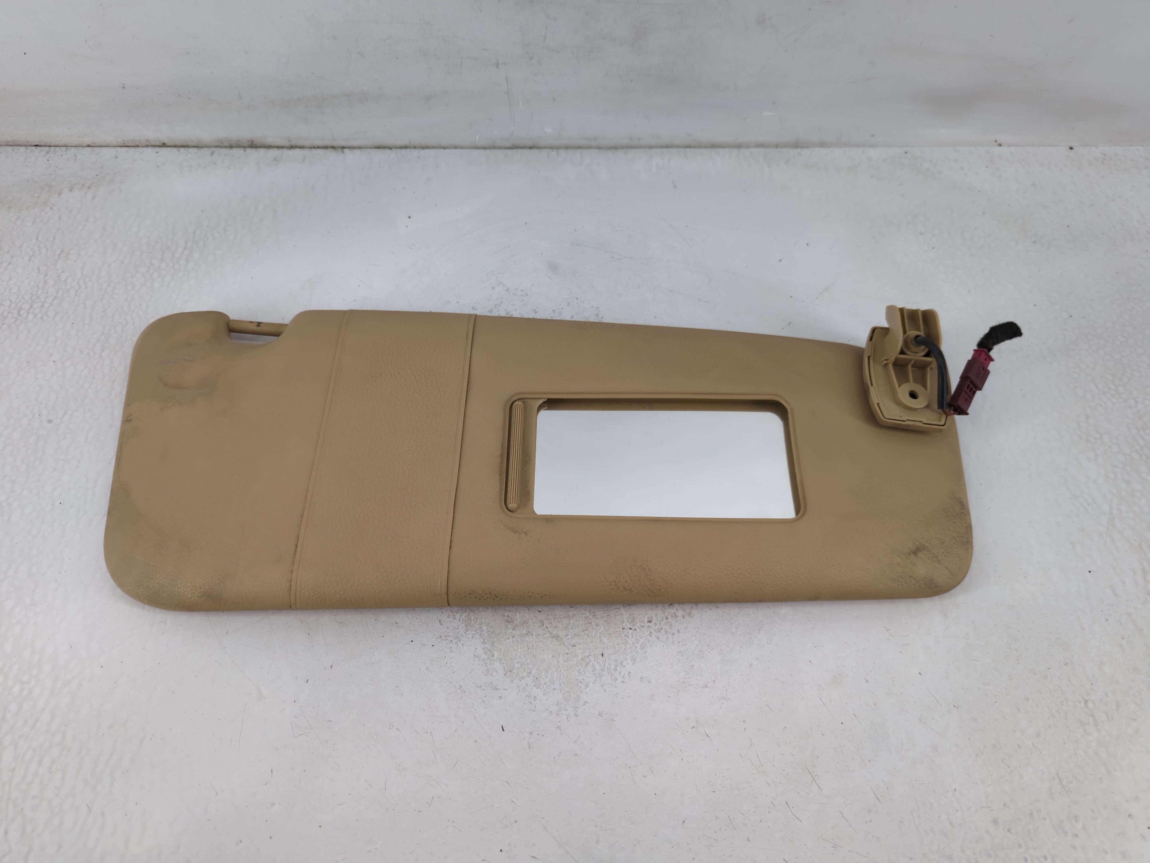 2004-2007 Bmw 530i Passenger Sun Visor Mirror Right Sunvisor Tan 858078 - Oemusedautoparts1.com
