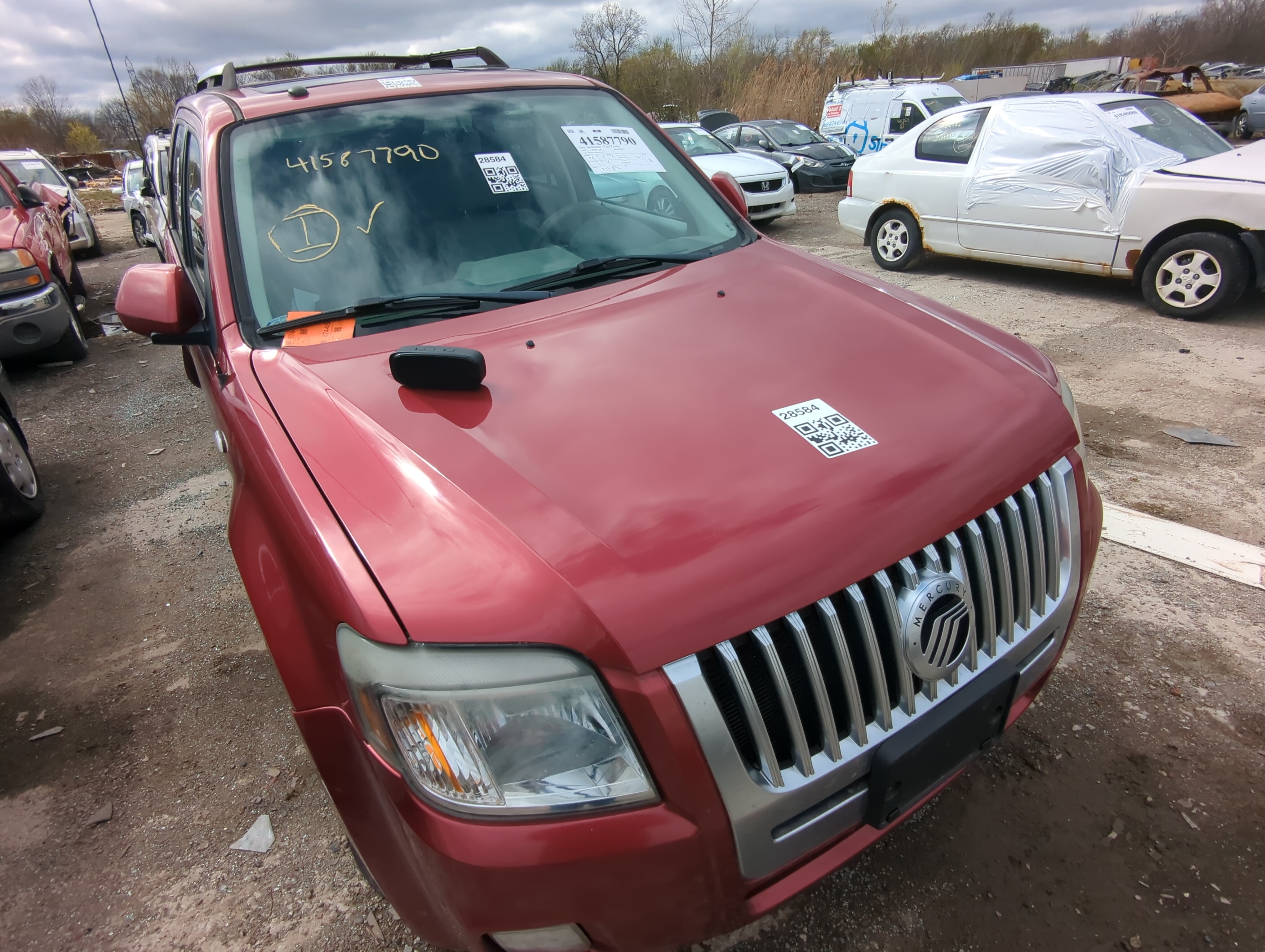 2008 Mercury Mariner Hood Oem 874885 - Oemusedautoparts1.com