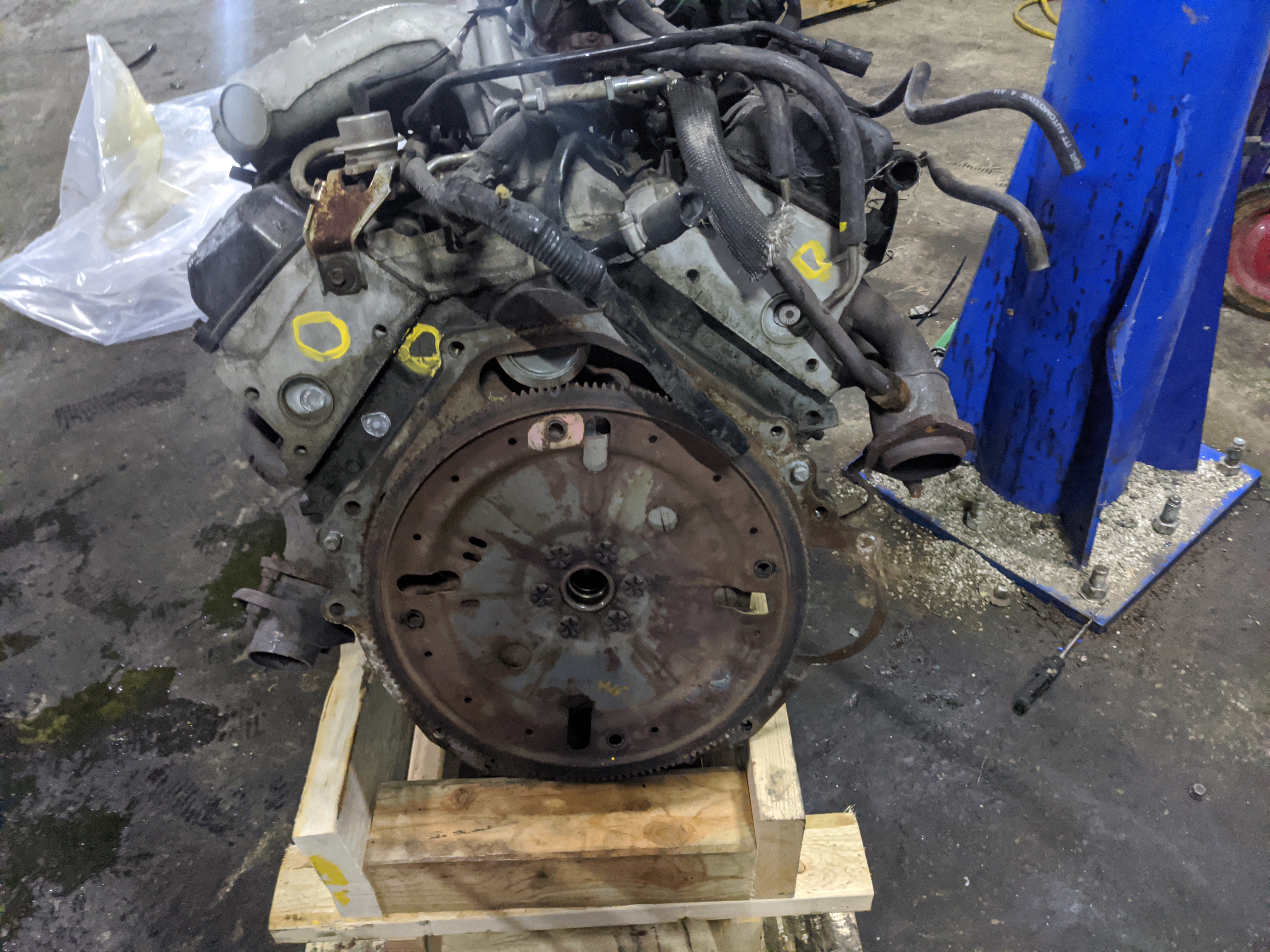 1994-1995 Ford Mustang 3.8L Engine Motor Complete Assembly 99K 874933 - Oemusedautoparts1.com
