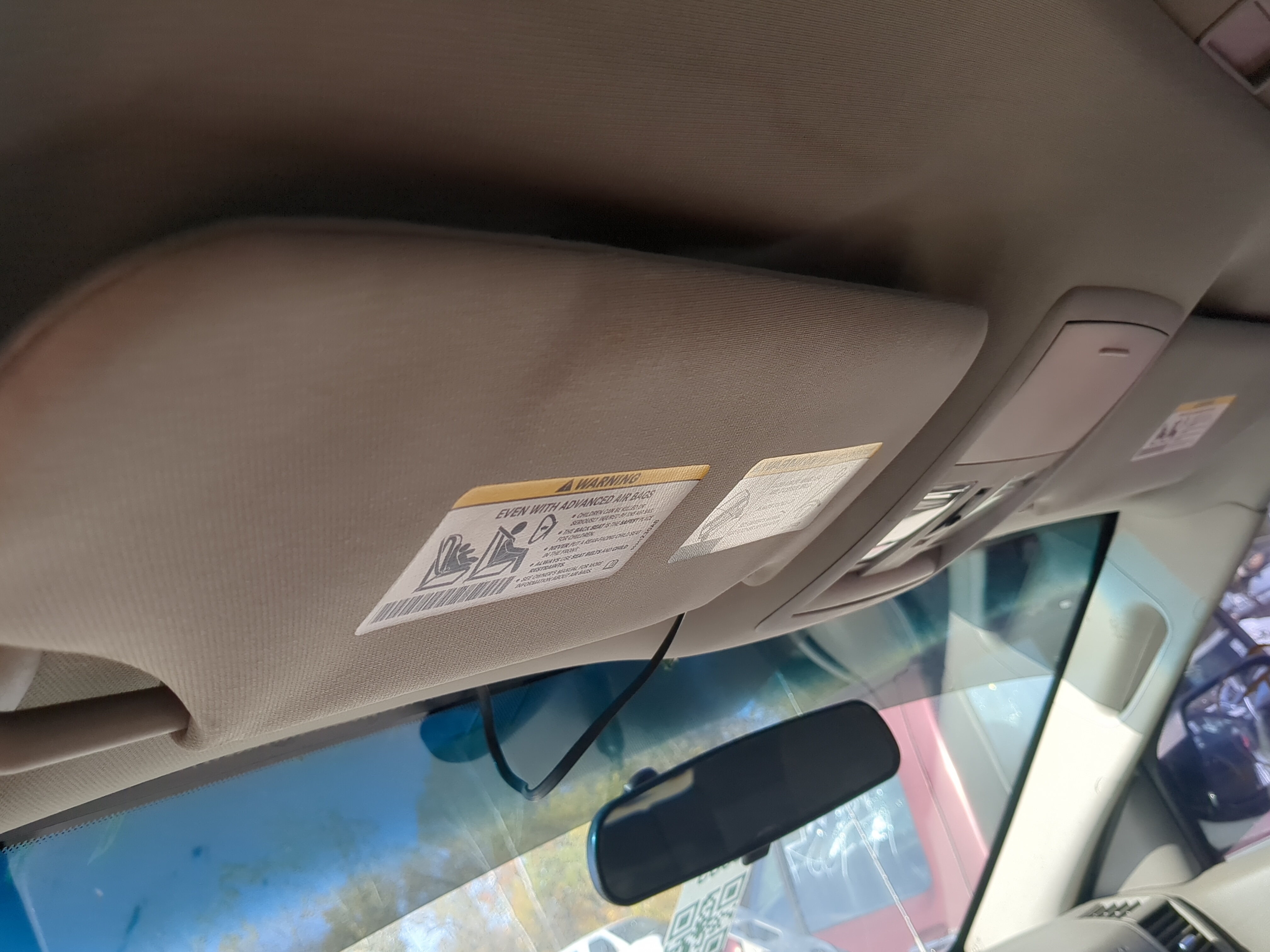 Picture of 2005-2010 Jeep Grand Cherokee Driver Sun Visor Mirror Left Sunvisor 875718