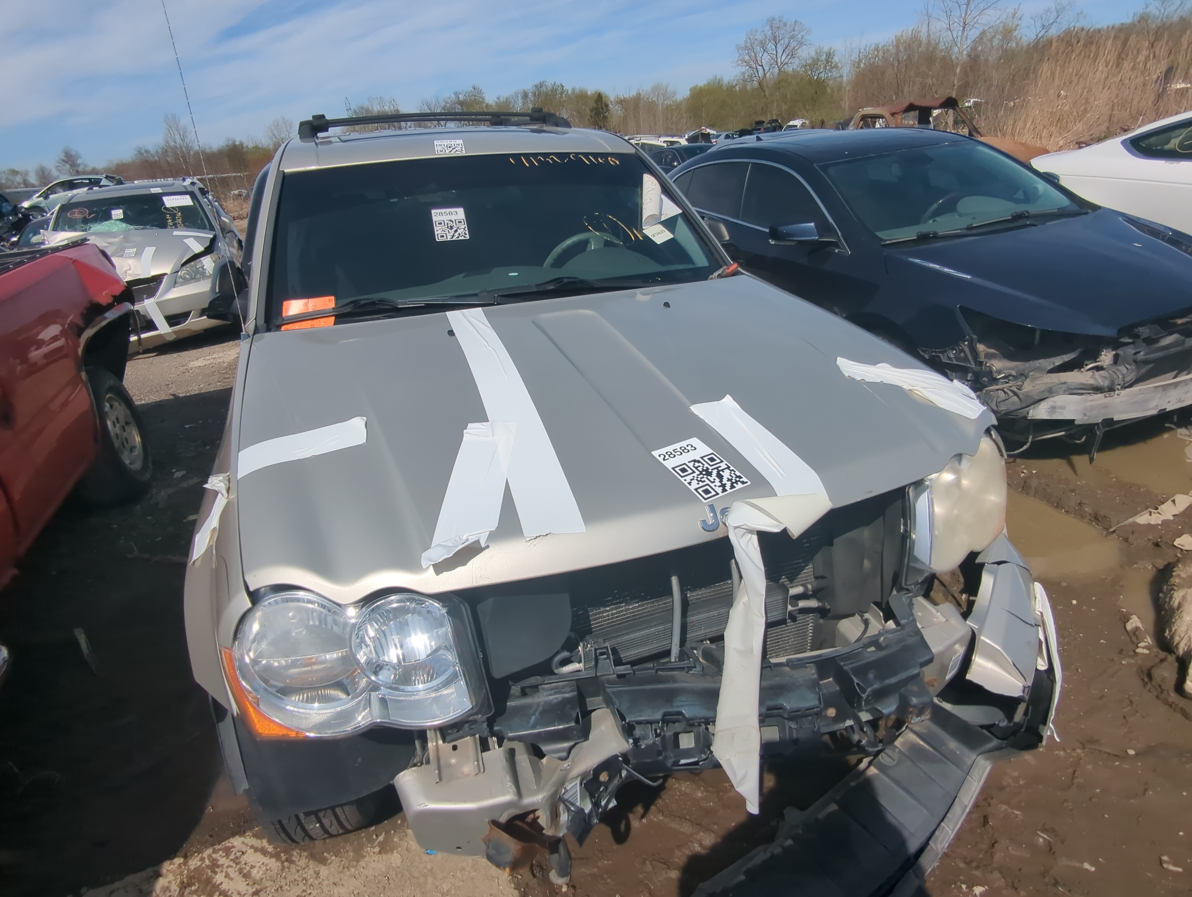 2008 Jeep Grand Cherokee Hood Oem 875766 - Oemusedautoparts1.com