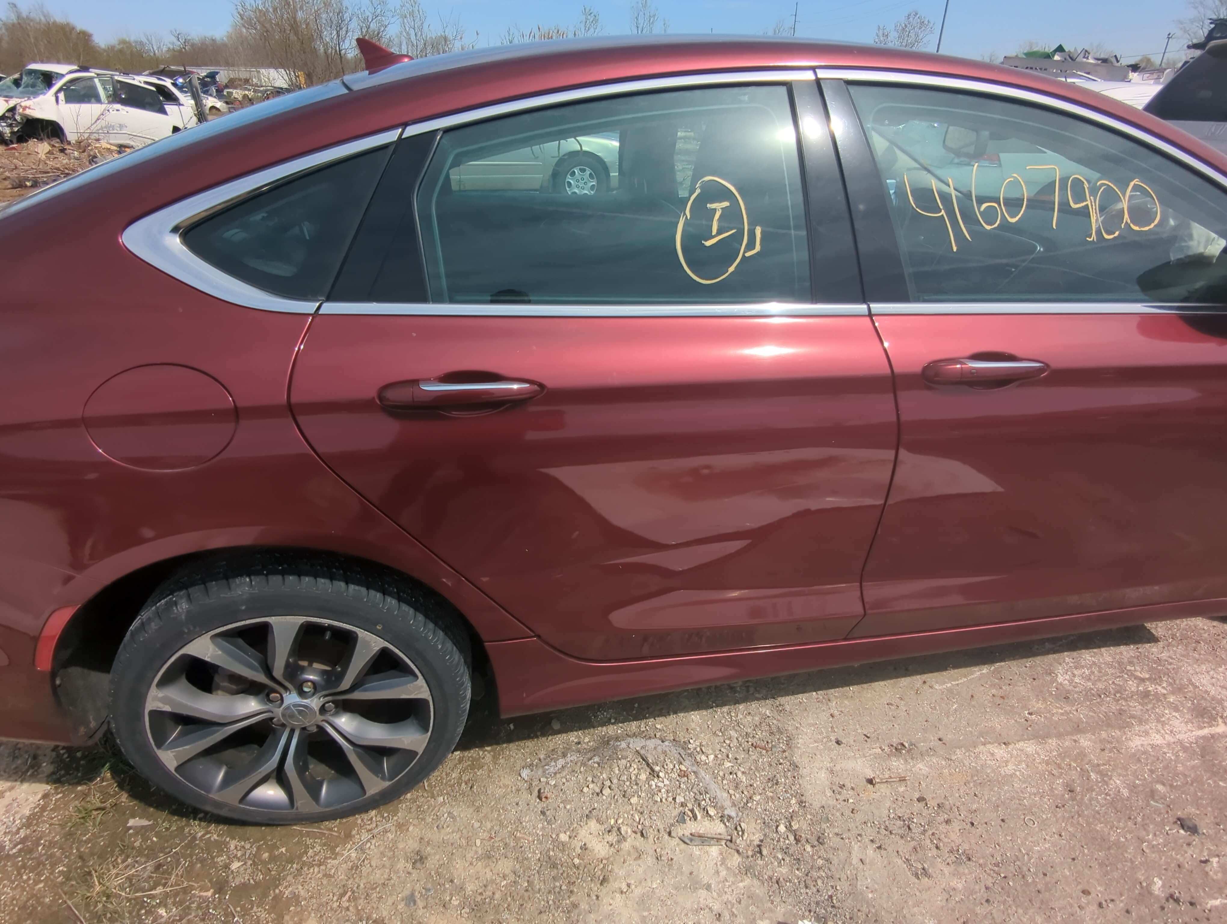 Picture of 2015-2017 Chrysler 200 Passenger Rear Door Oem 876865