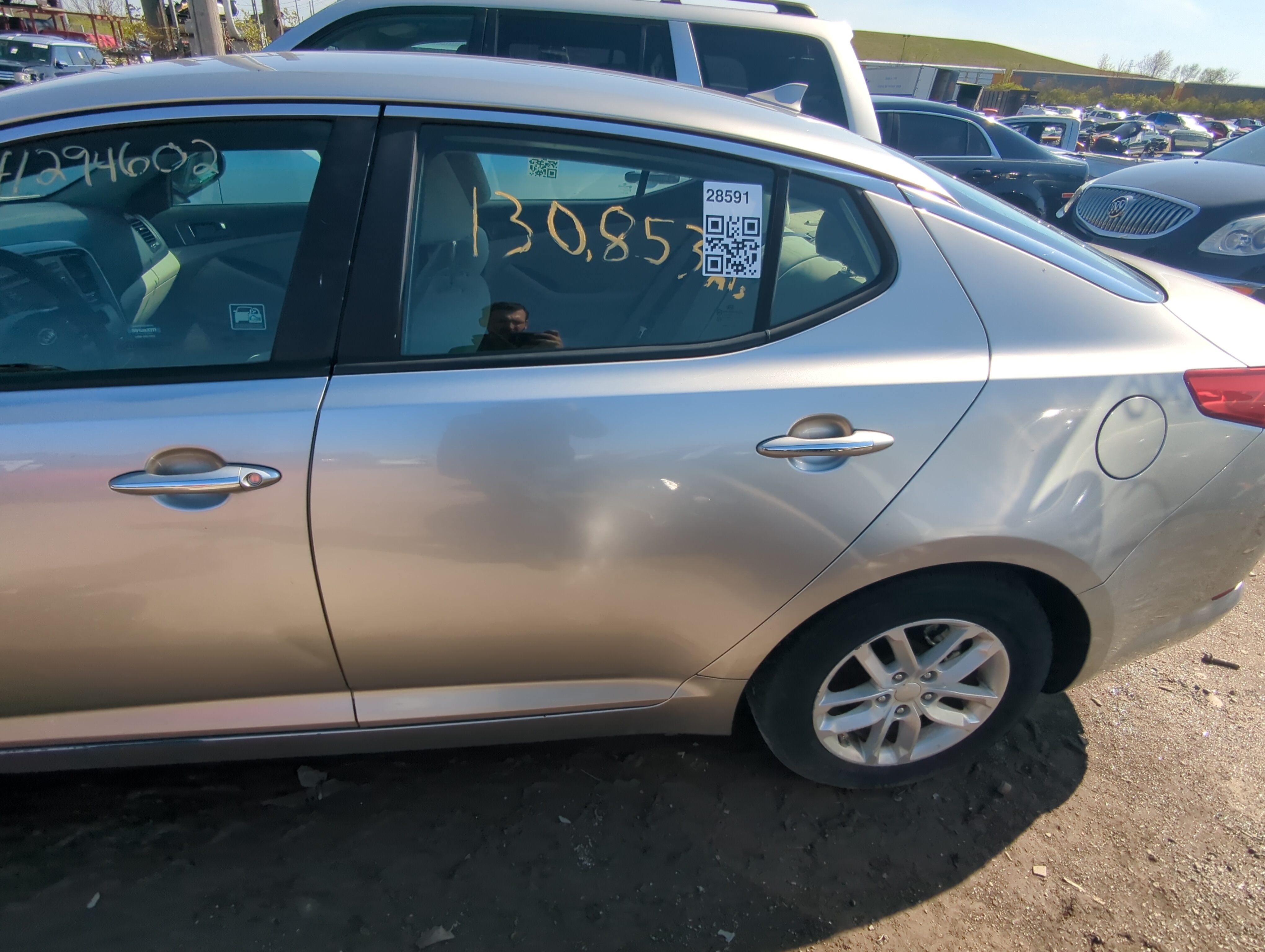 Picture of 2011-2015 Kia Optima Driver Rear Door Oem 877408
