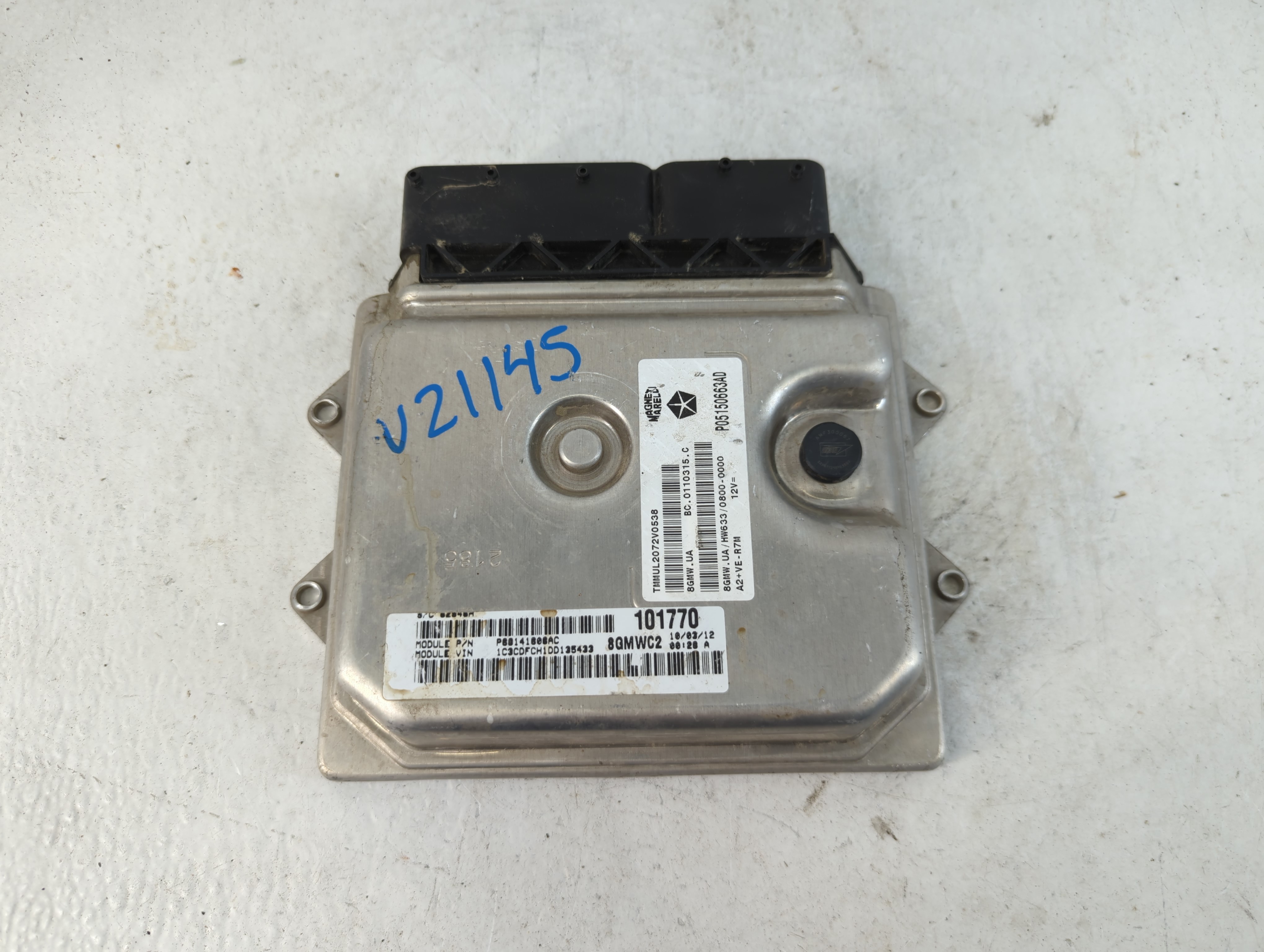 2013-2013 Dodge Dart Engine Control Computer Ecu Pcm Ecm Pcu Oem 878607 - Oemusedautoparts1.com