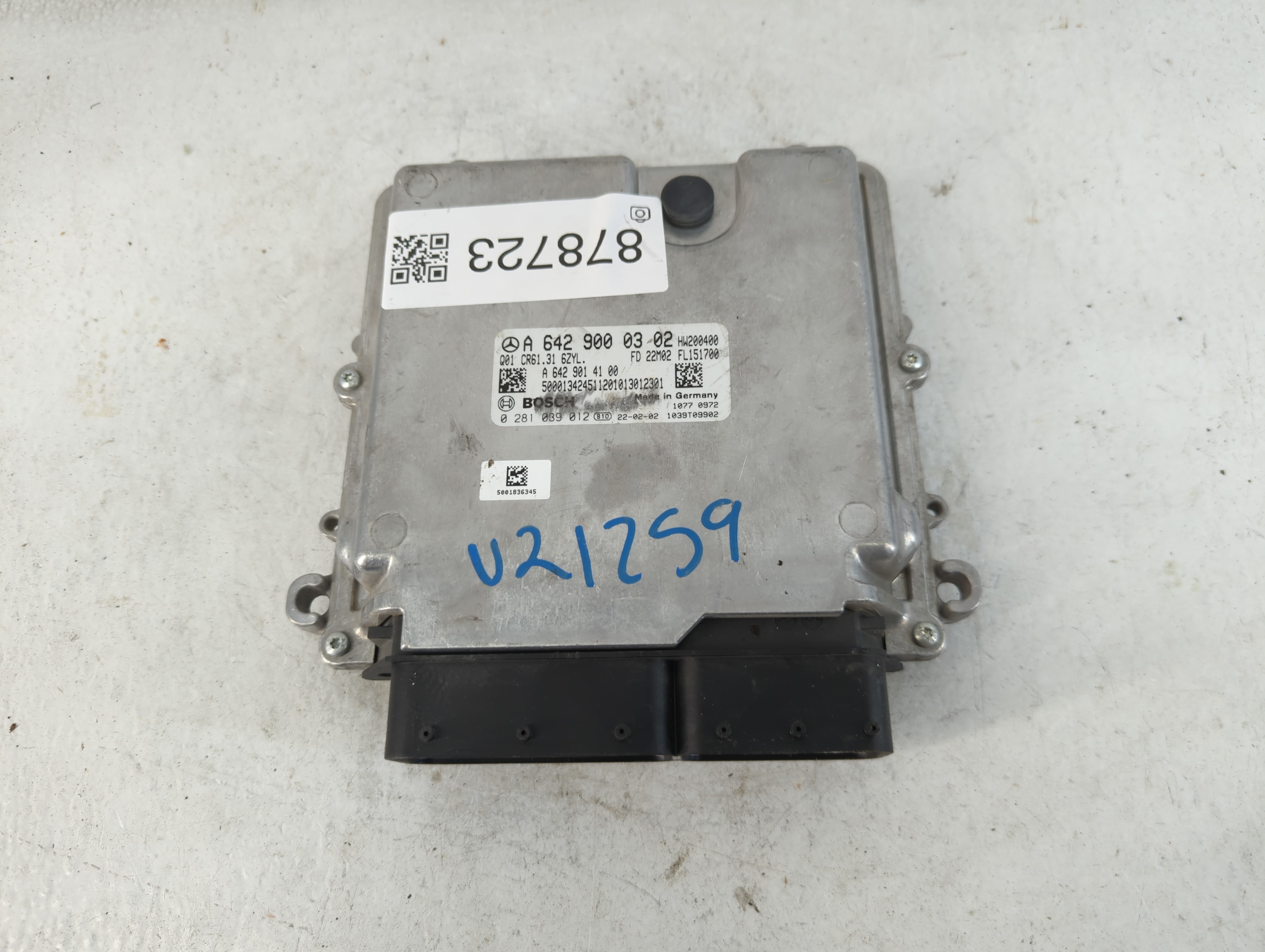 2022 Mercedes-benz Sprinter Engine Control Computer Ecu Pcm Ecm Pcu Oem 878723 - Oemusedautoparts1.com