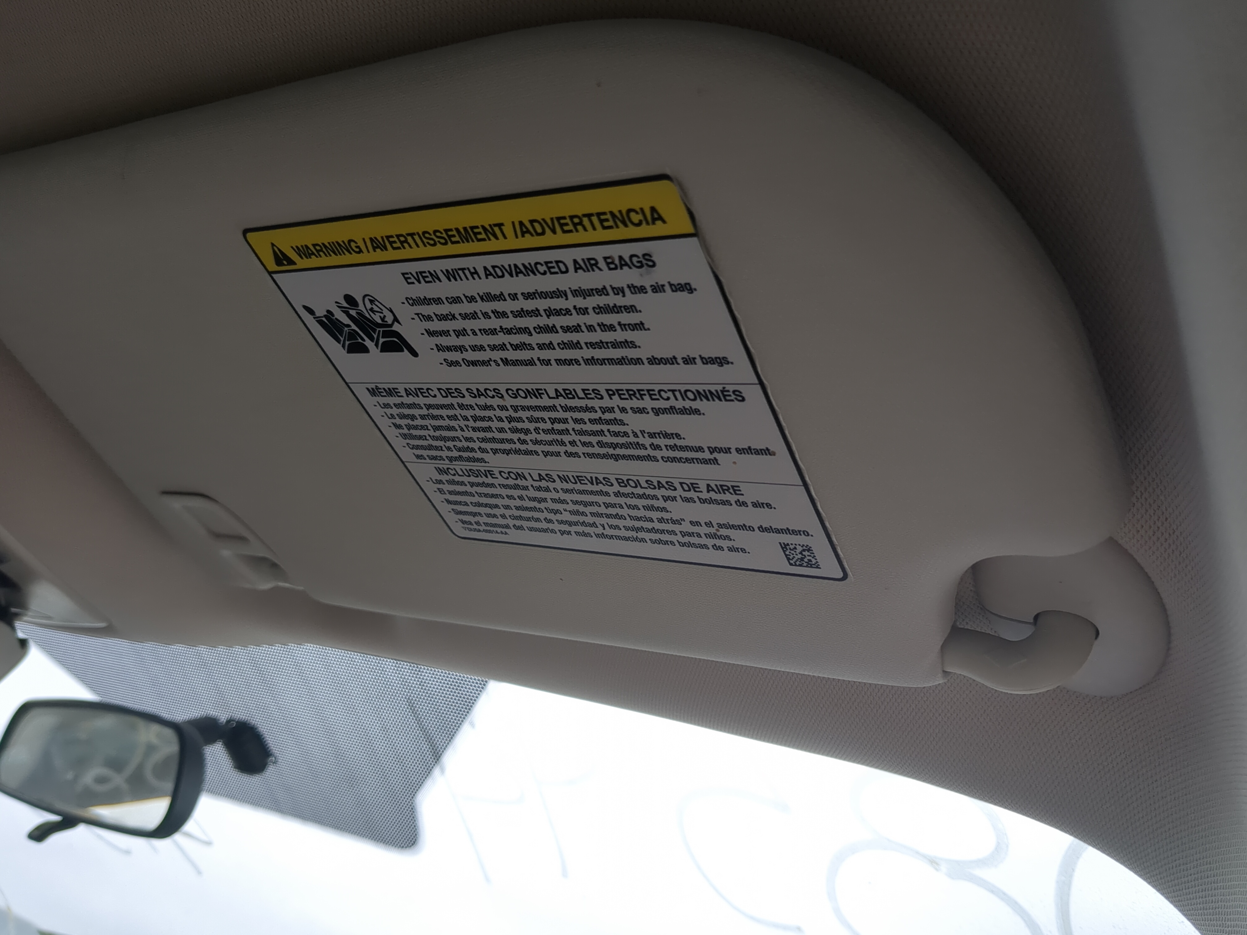 Picture of 2013-2019 Ford Escape Passenger Sun Visor Mirror Right Sunvisor 879734