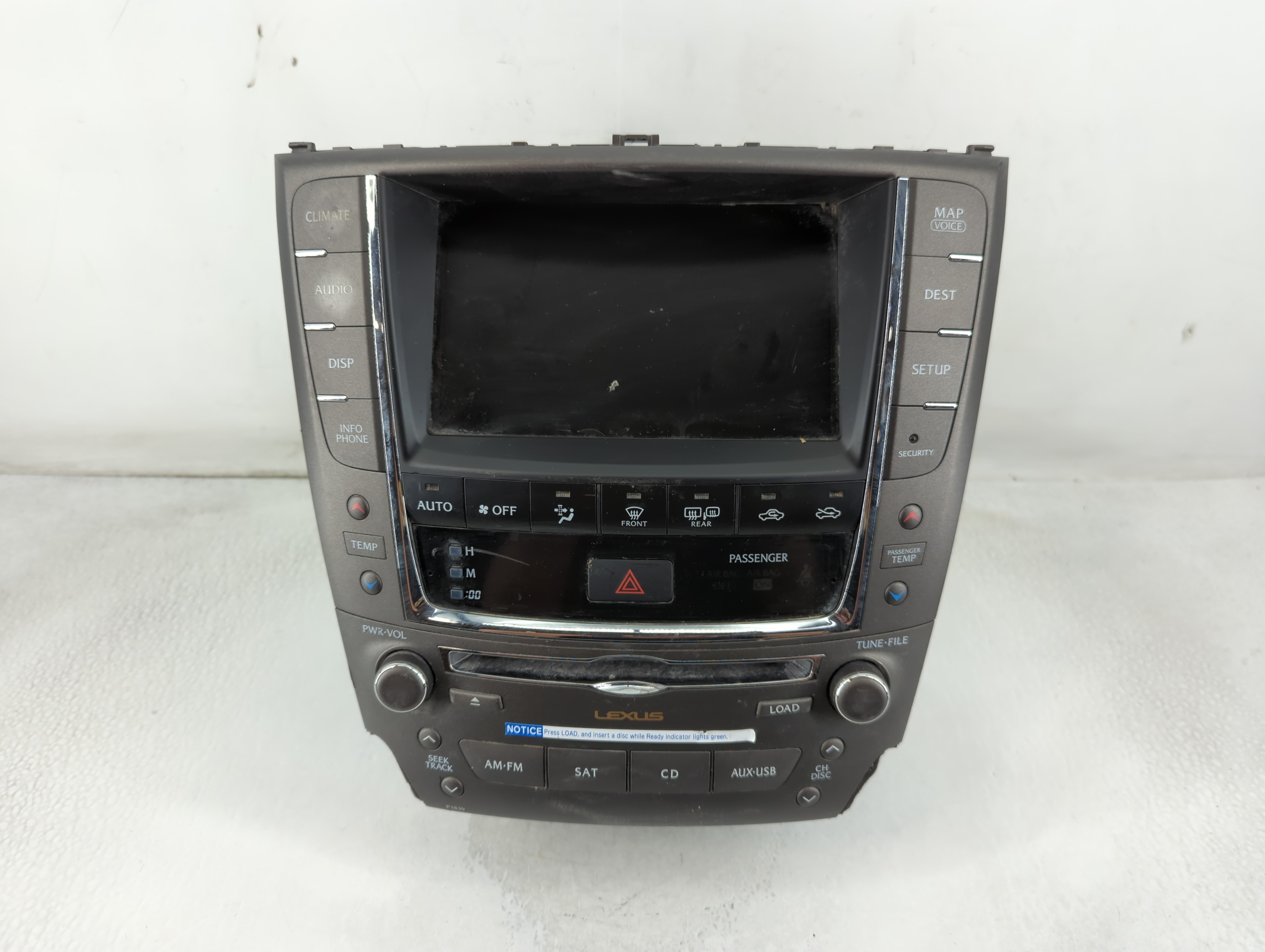 2012-2012 Lexus Is250 Information Display Screen 880506 - Oemusedautoparts1.com