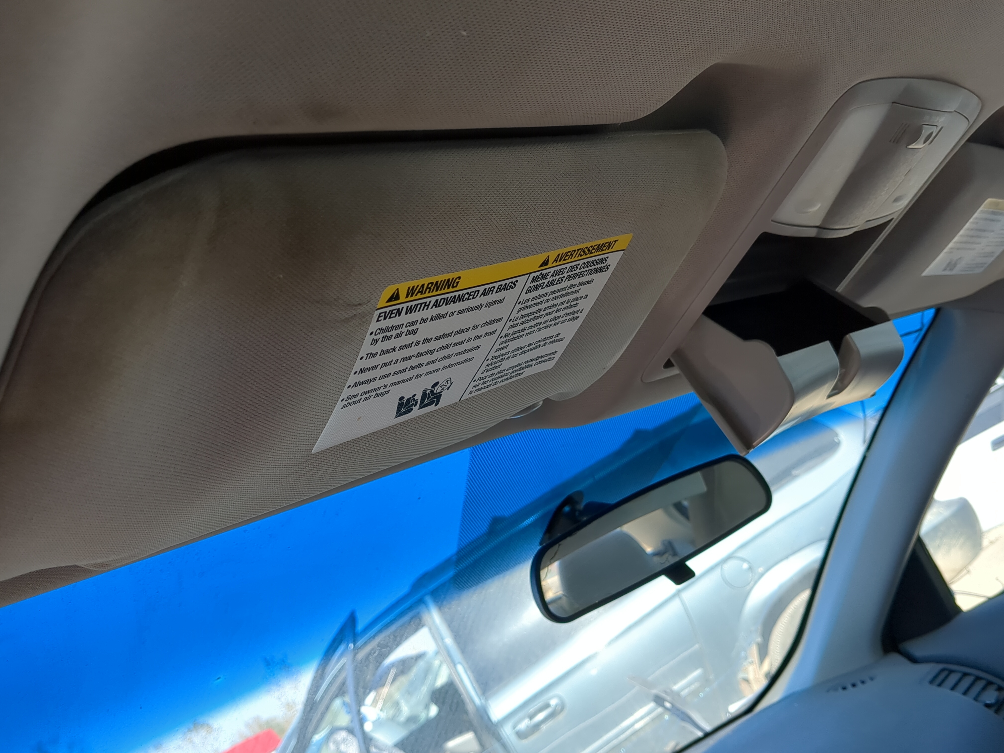 Picture of 2010-2012 Nissan Altima Driver Sun Visor Mirror Left Sunvisor 880987