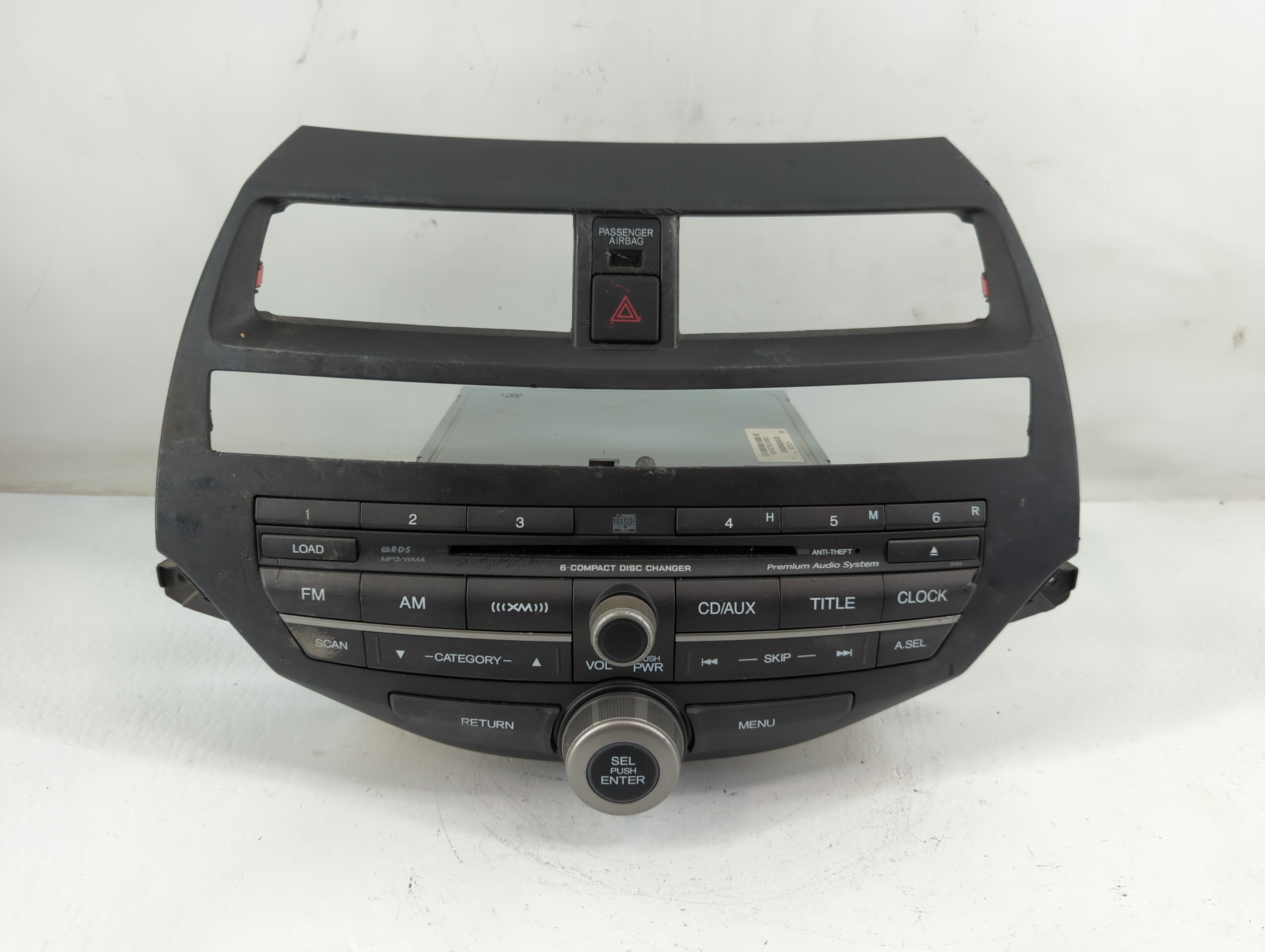 2012-2012 Honda Crosstour Radio Control Panel 883237 - Oemusedautoparts1.com