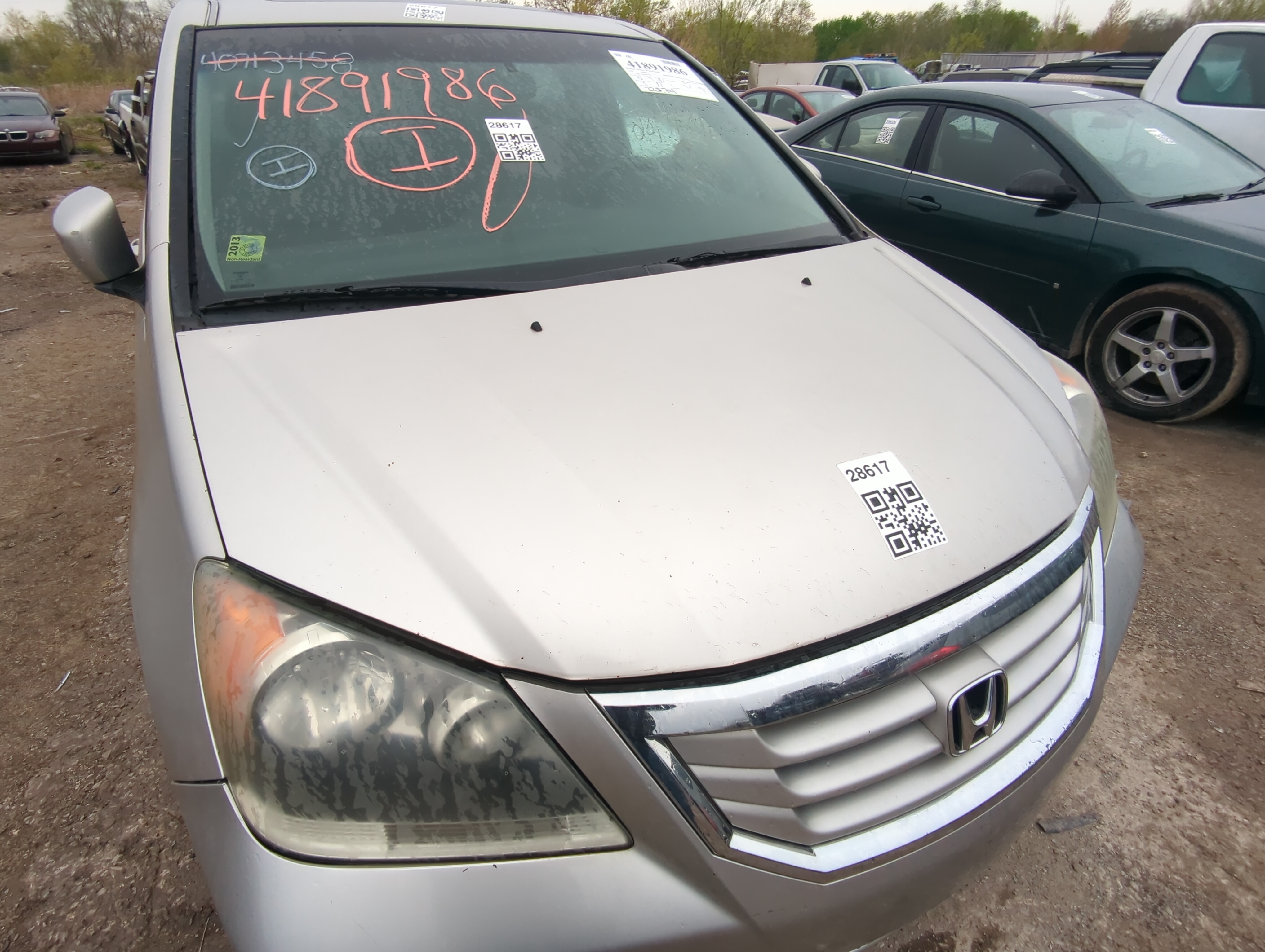 2008-2010 Honda Odyssey Hood Oem 884078 - Oemusedautoparts1.com