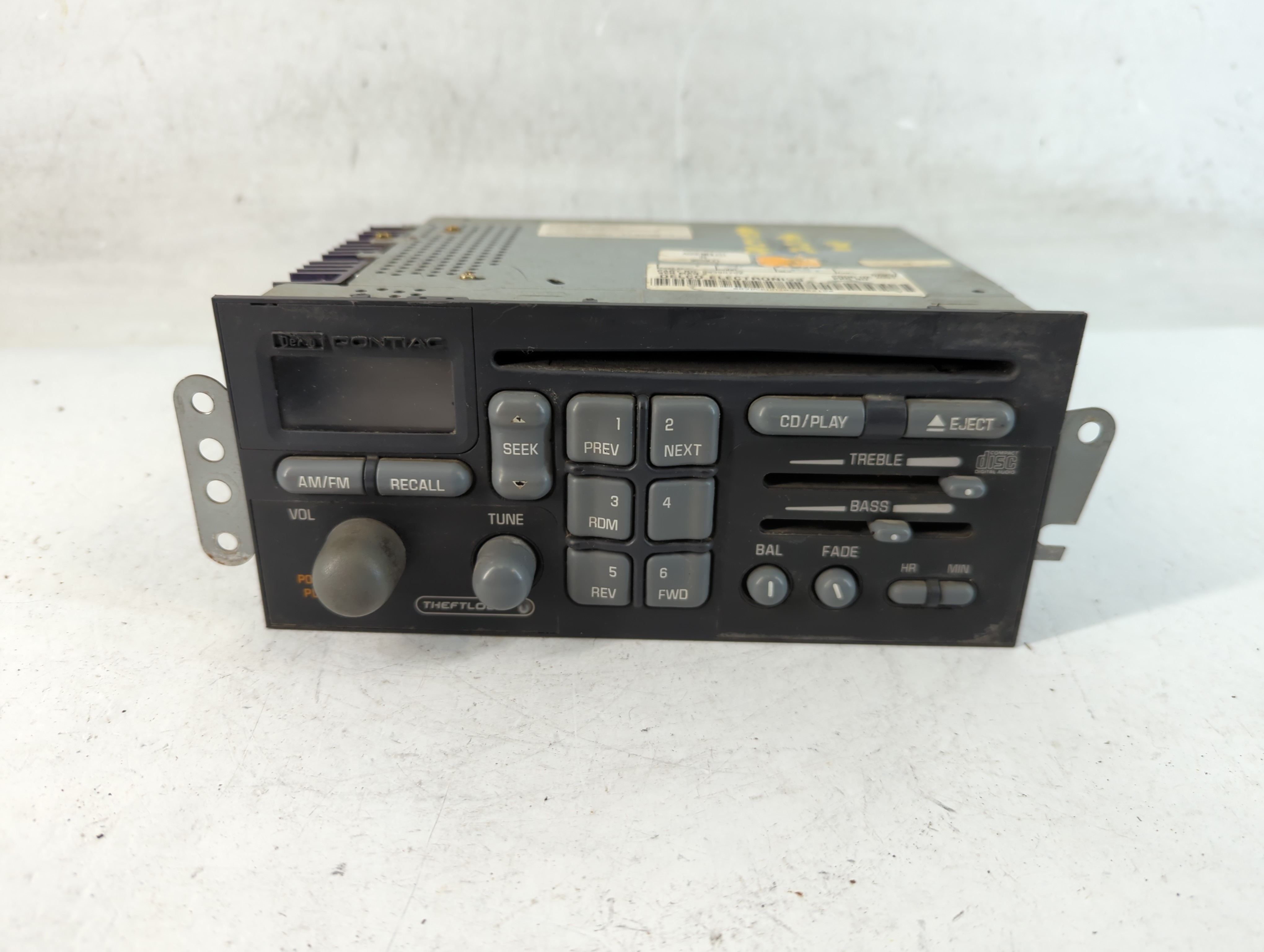 2001-2003 Pontiac Grand Prix Am Fm Cd Player Radio Receiver 885277 - Oemusedautoparts1.com