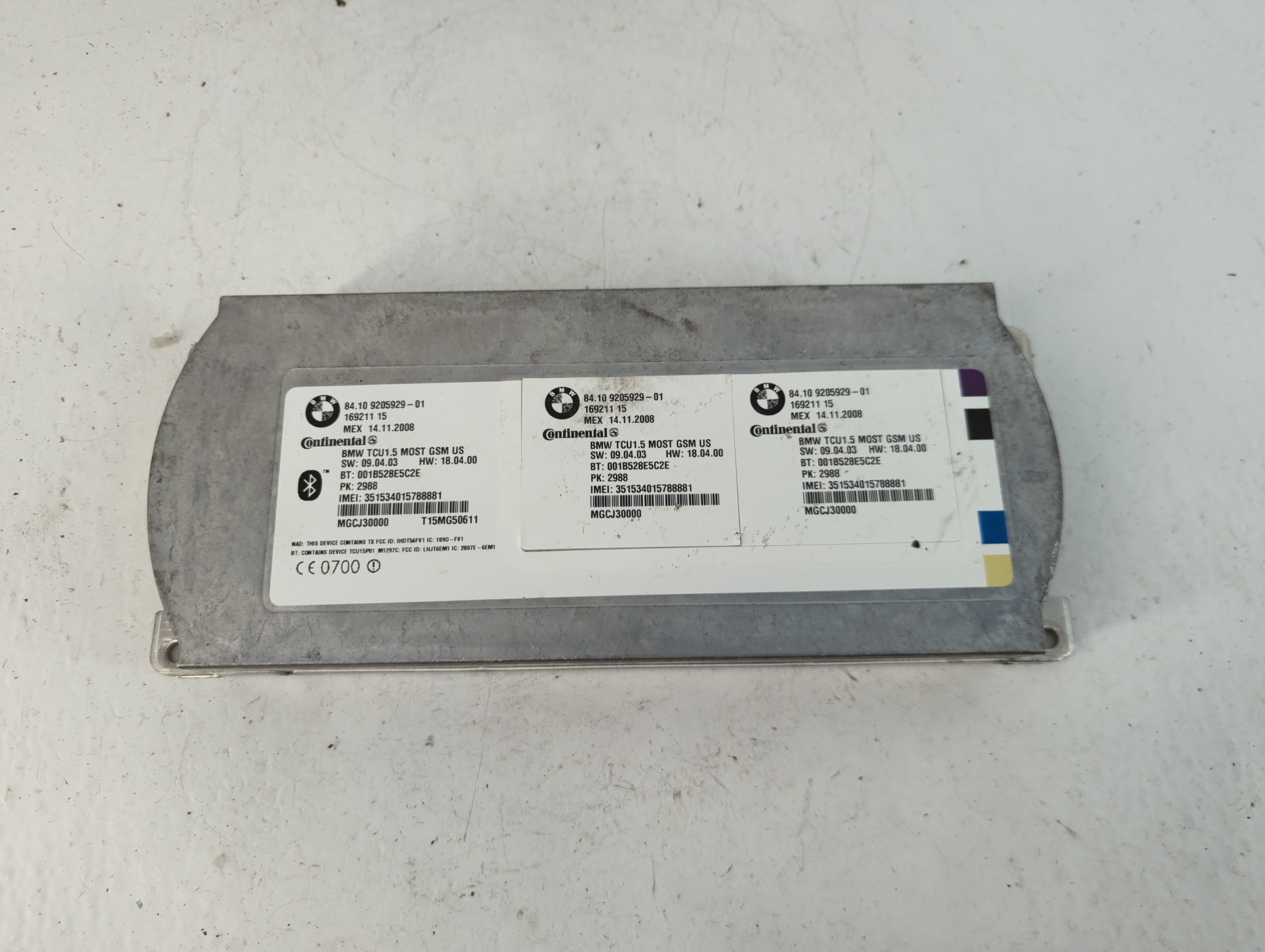 2006-2006 Bmw X5 Bluetooth Phone Communication Control Module Ccm Oem 885510 - Oemusedautoparts1.com