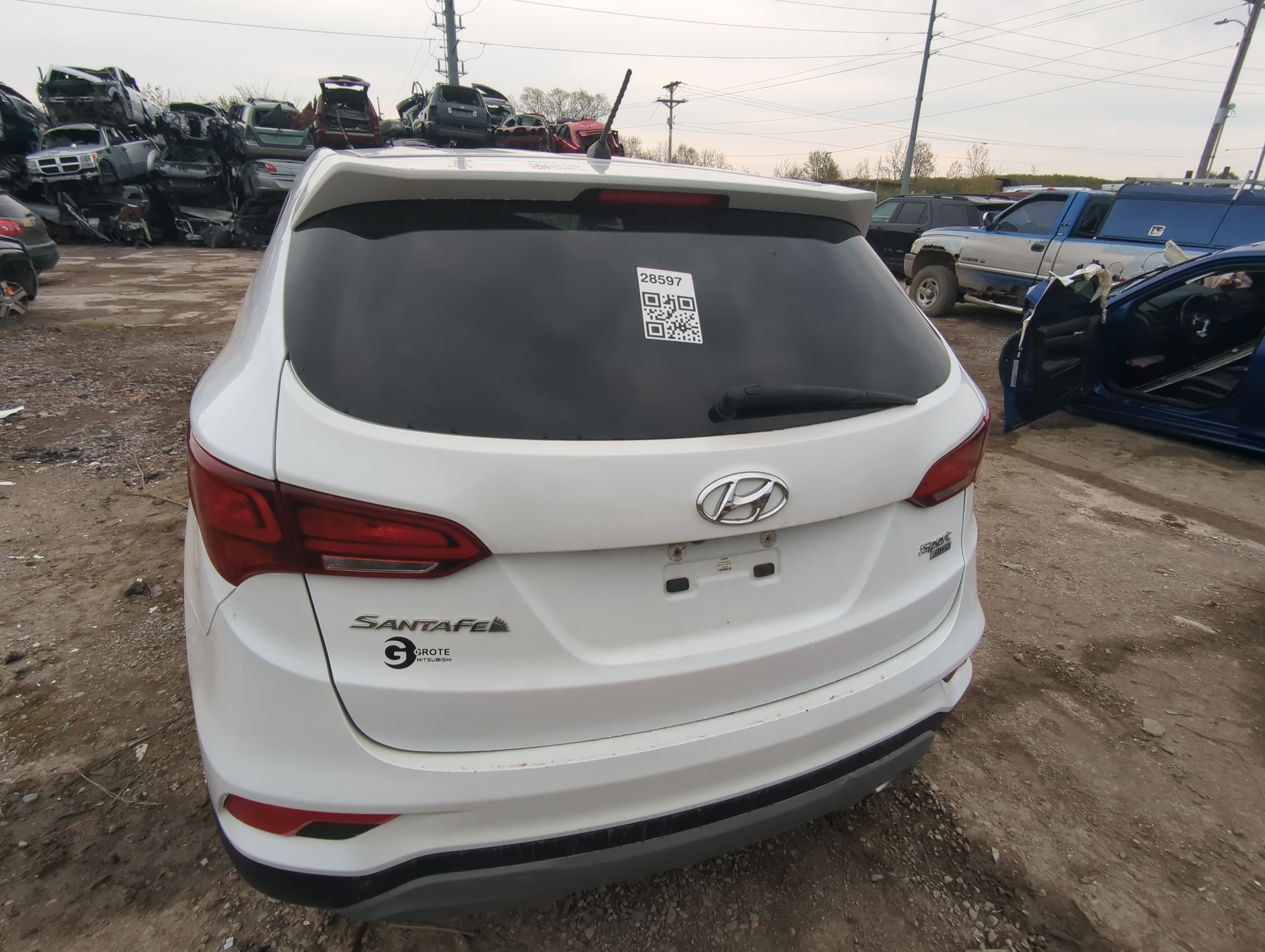Hyundai Santa Fe Sport Trunk/decklid/hatch/tailgate Oem 886103 - Oemusedautoparts1.com