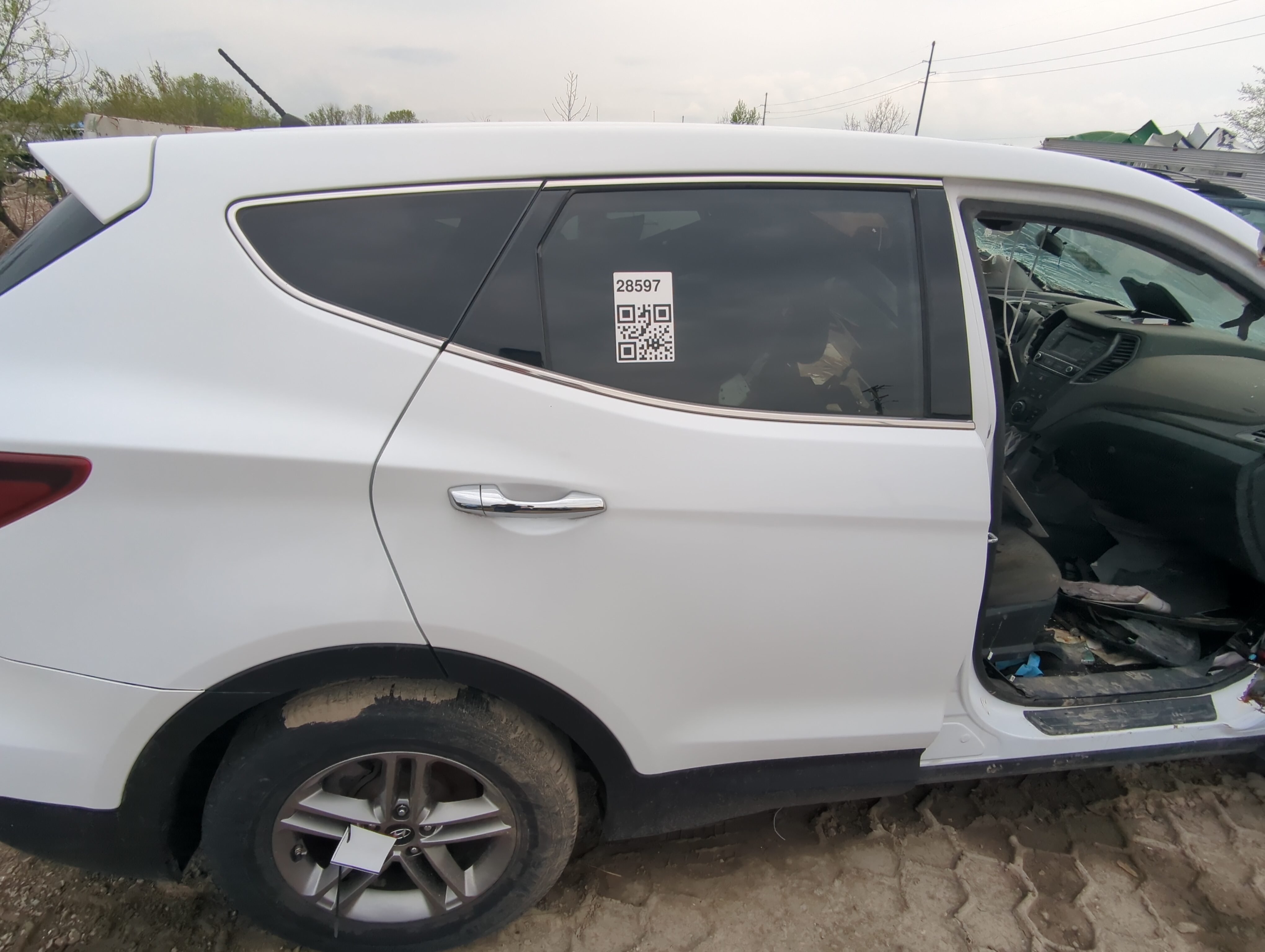 Picture of Hyundai Santa Fe Sport Passenger Rear Door Oem 886114