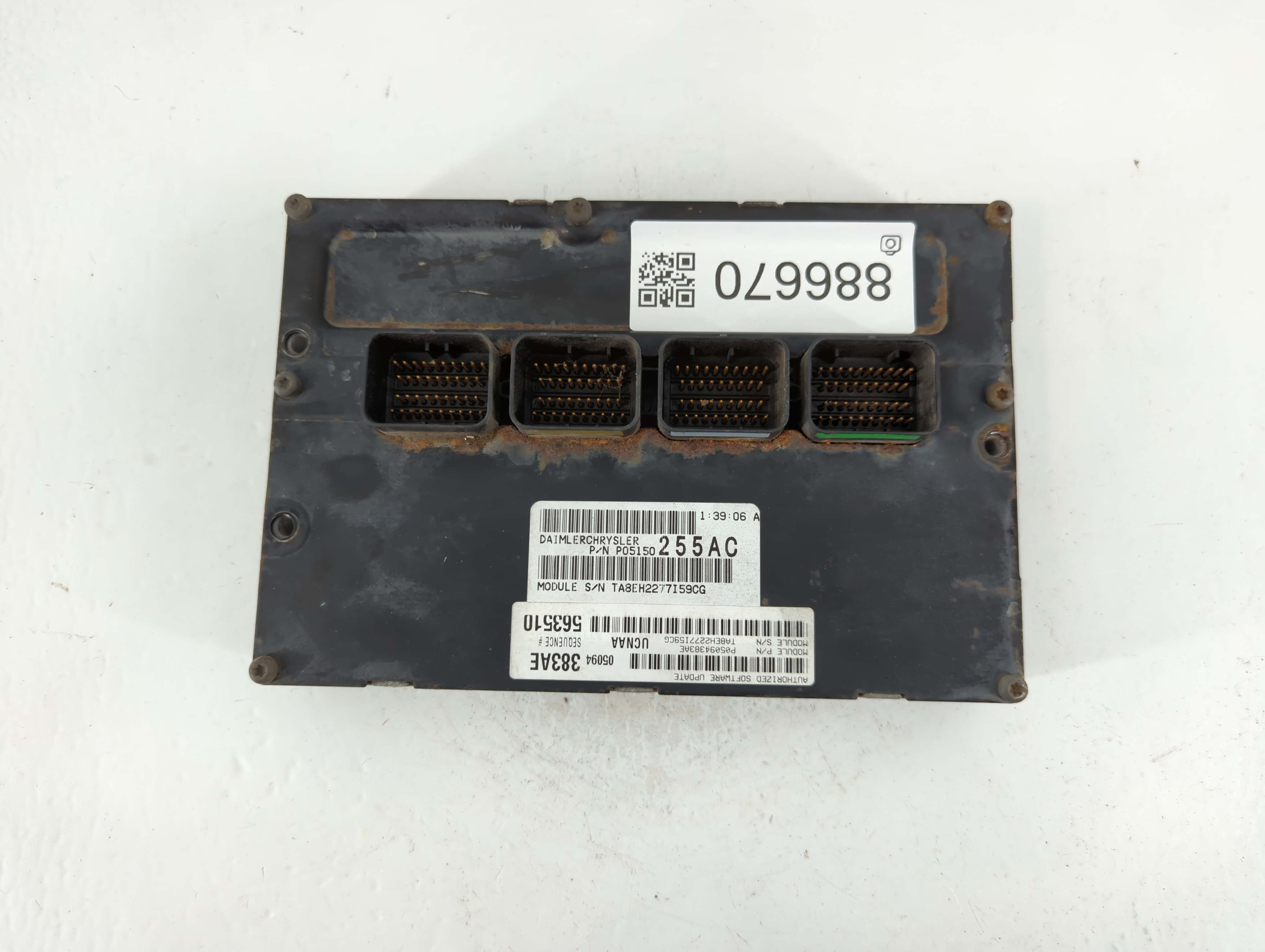 2008-2009 Jeep Grand Cherokee Engine Control Computer Ecu Pcm Ecm Pcu Oem 886670 - Oemusedautoparts1.com