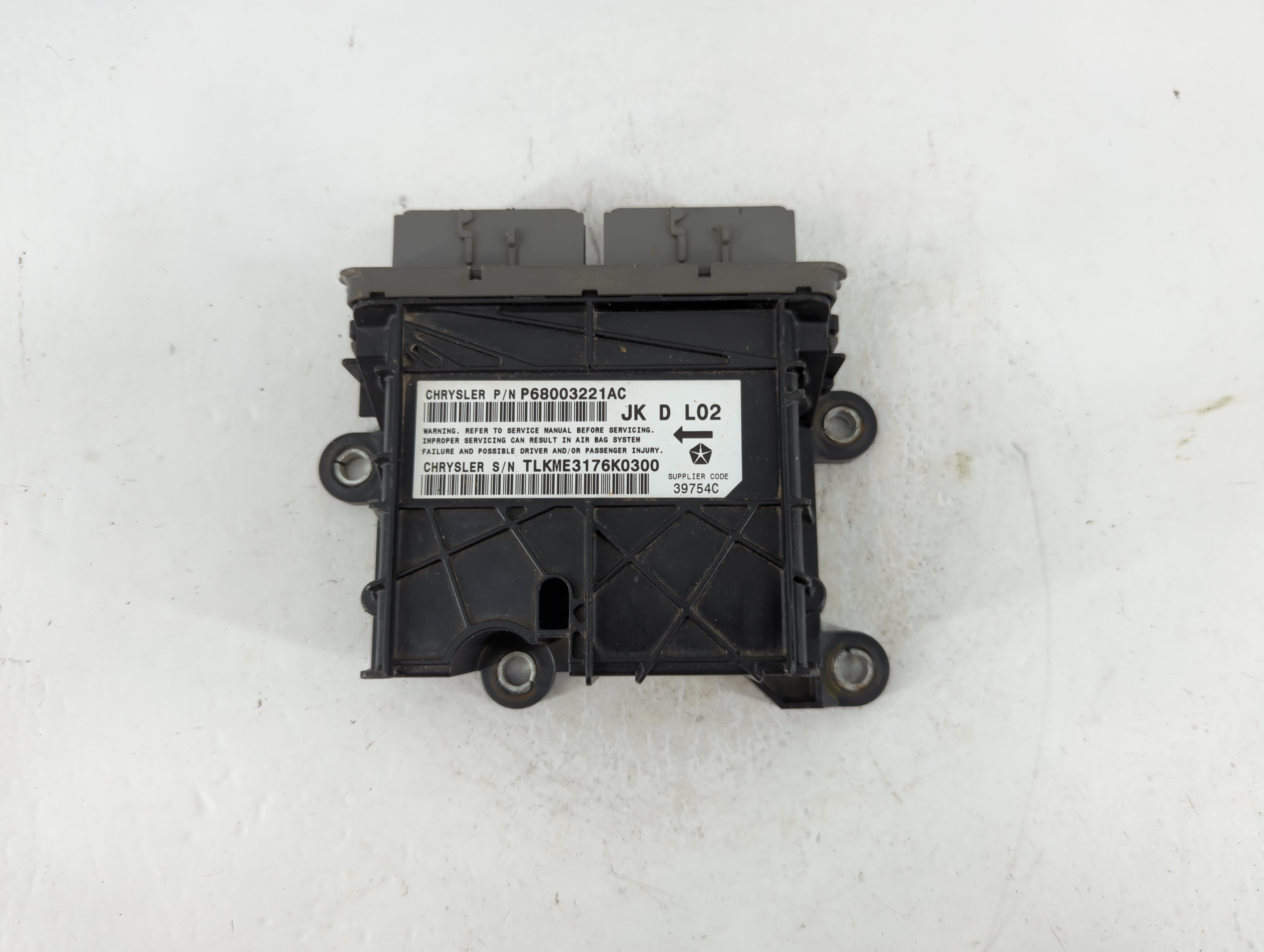 2007-2007 Jeep Wrangler Airbag Control Module P68003221ac 886699 - Oemusedautoparts1.com
