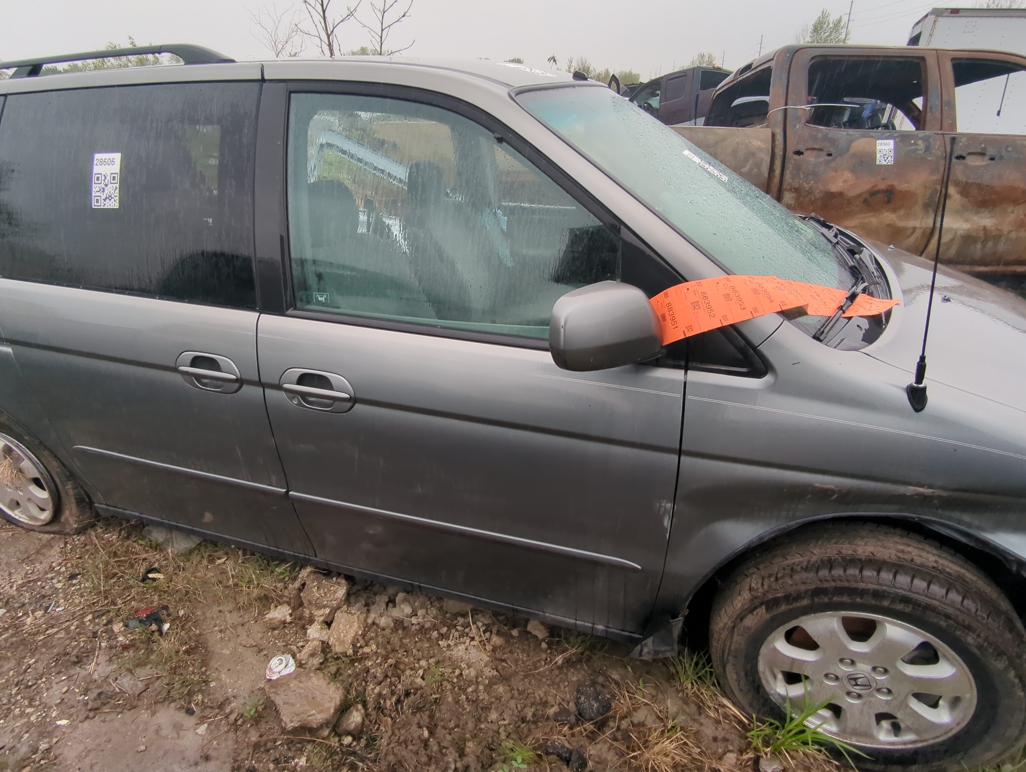 1999-2004 Honda Odyssey Passenger Front Door Oem 887145 - Oemusedautoparts1.com